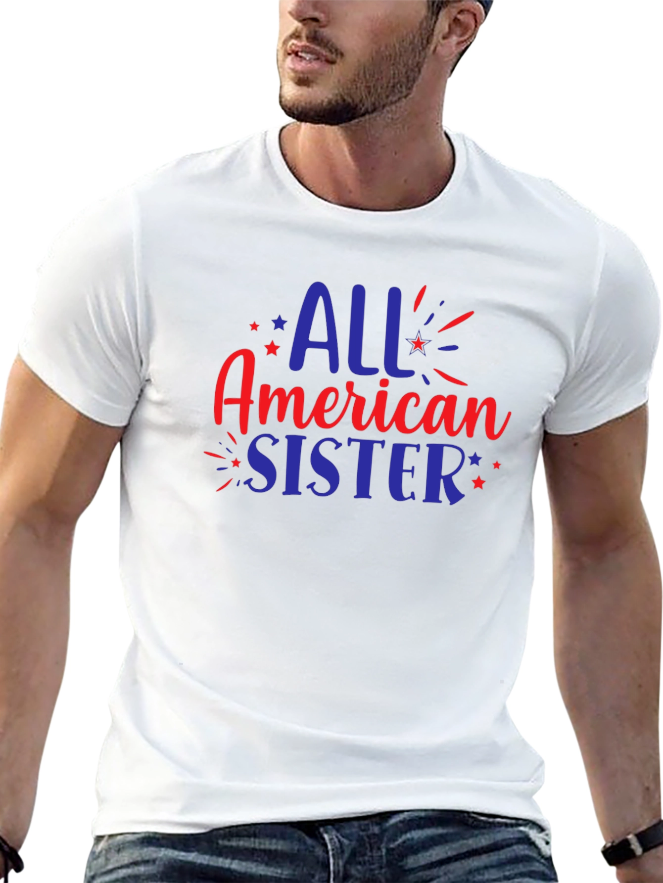 All American Sister Patriotic T-Shirt
