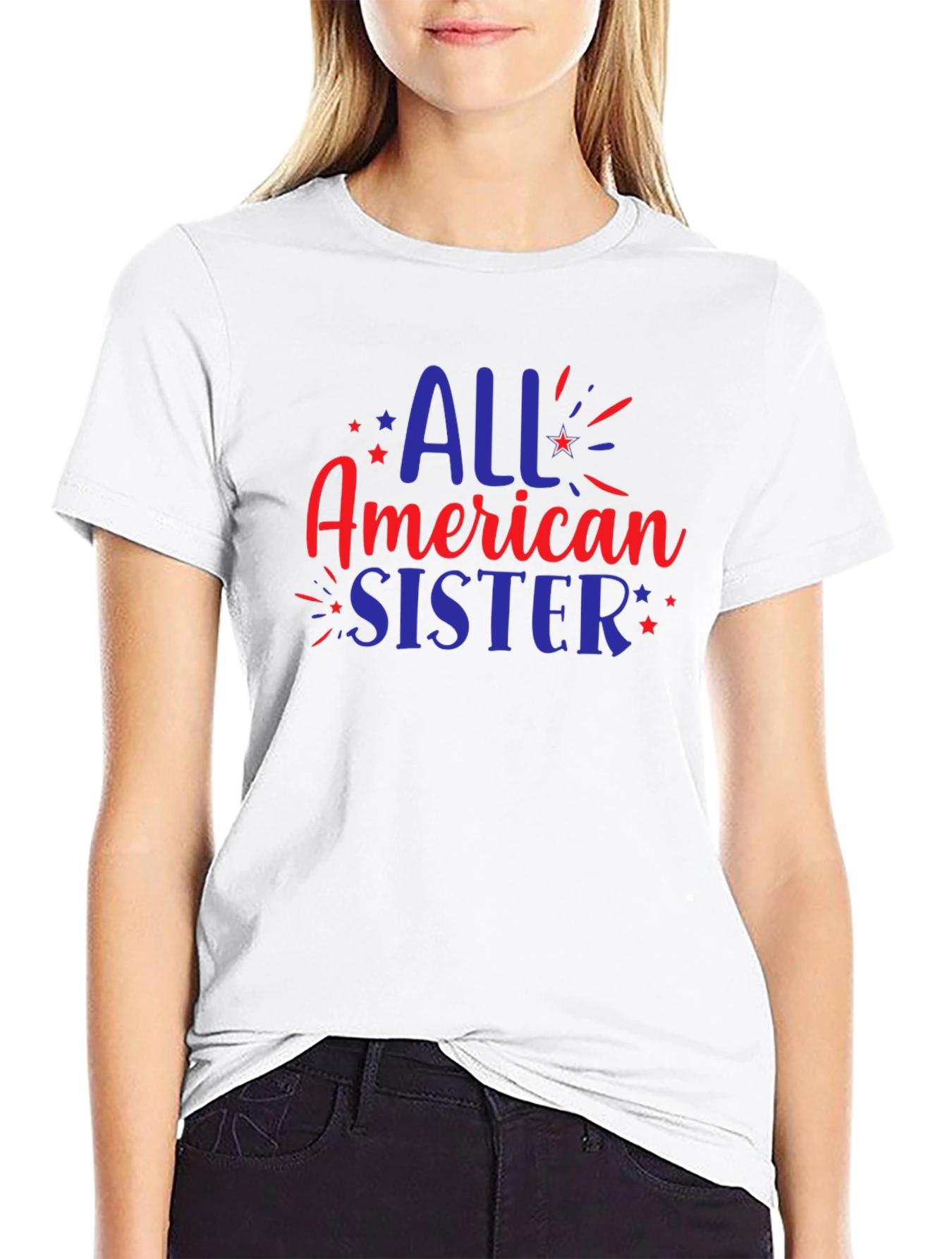 All American Sister Patriotic T-Shirt