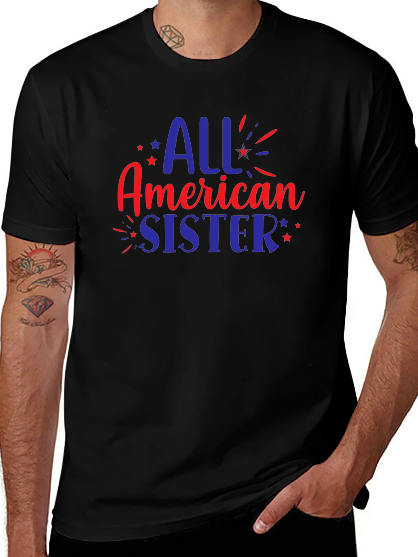 All American Sister Patriotic T-Shirt