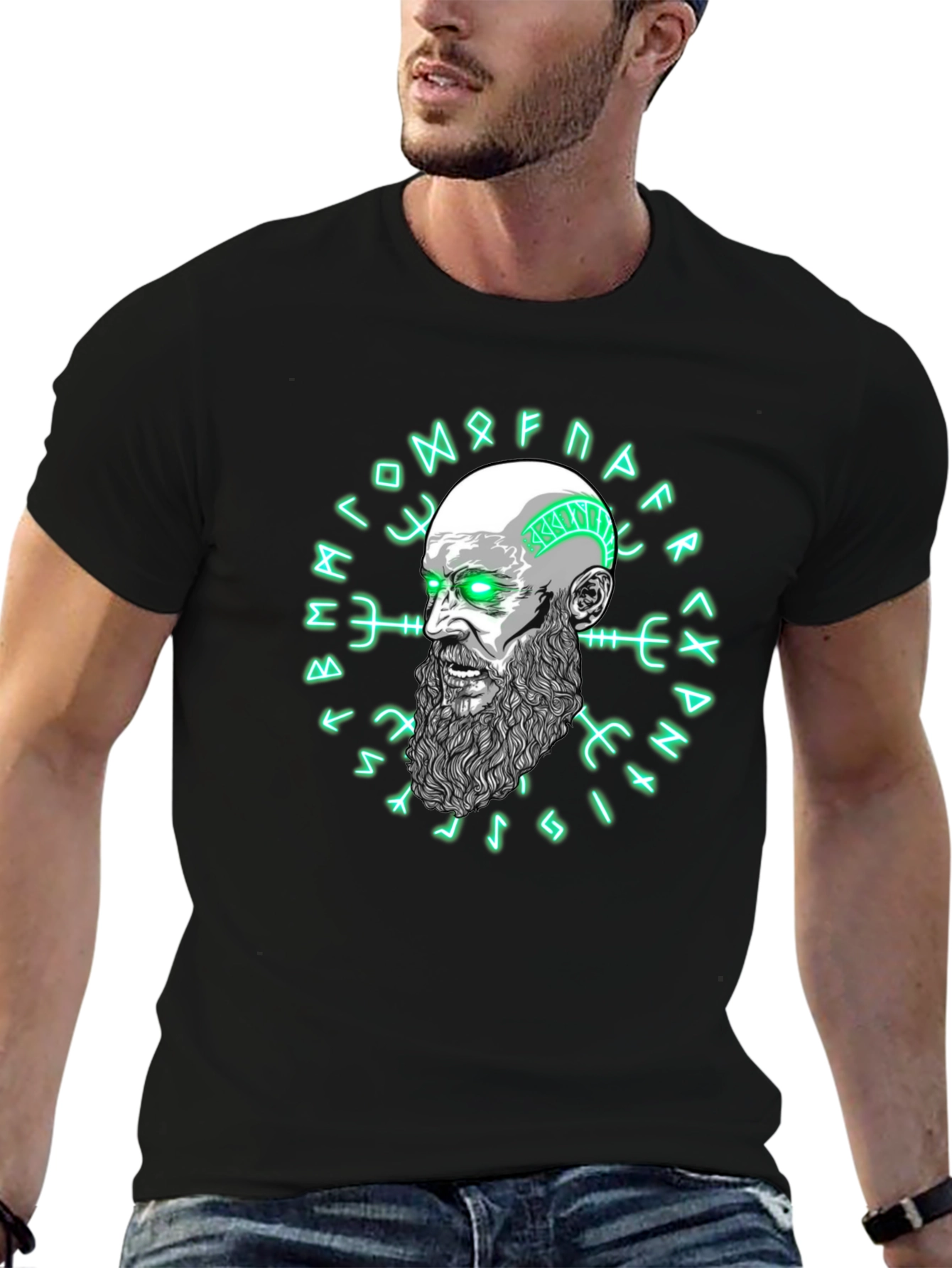 Viking Graphic Tee - Nordic Rune Circle