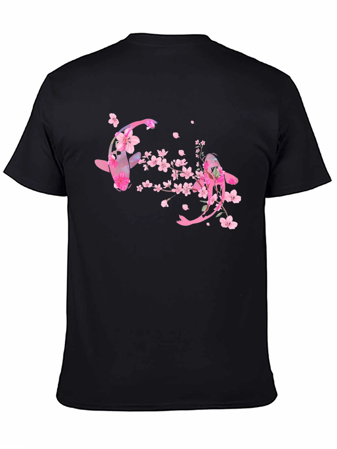 Koi Fish Cherry Blossom Graphic Tee