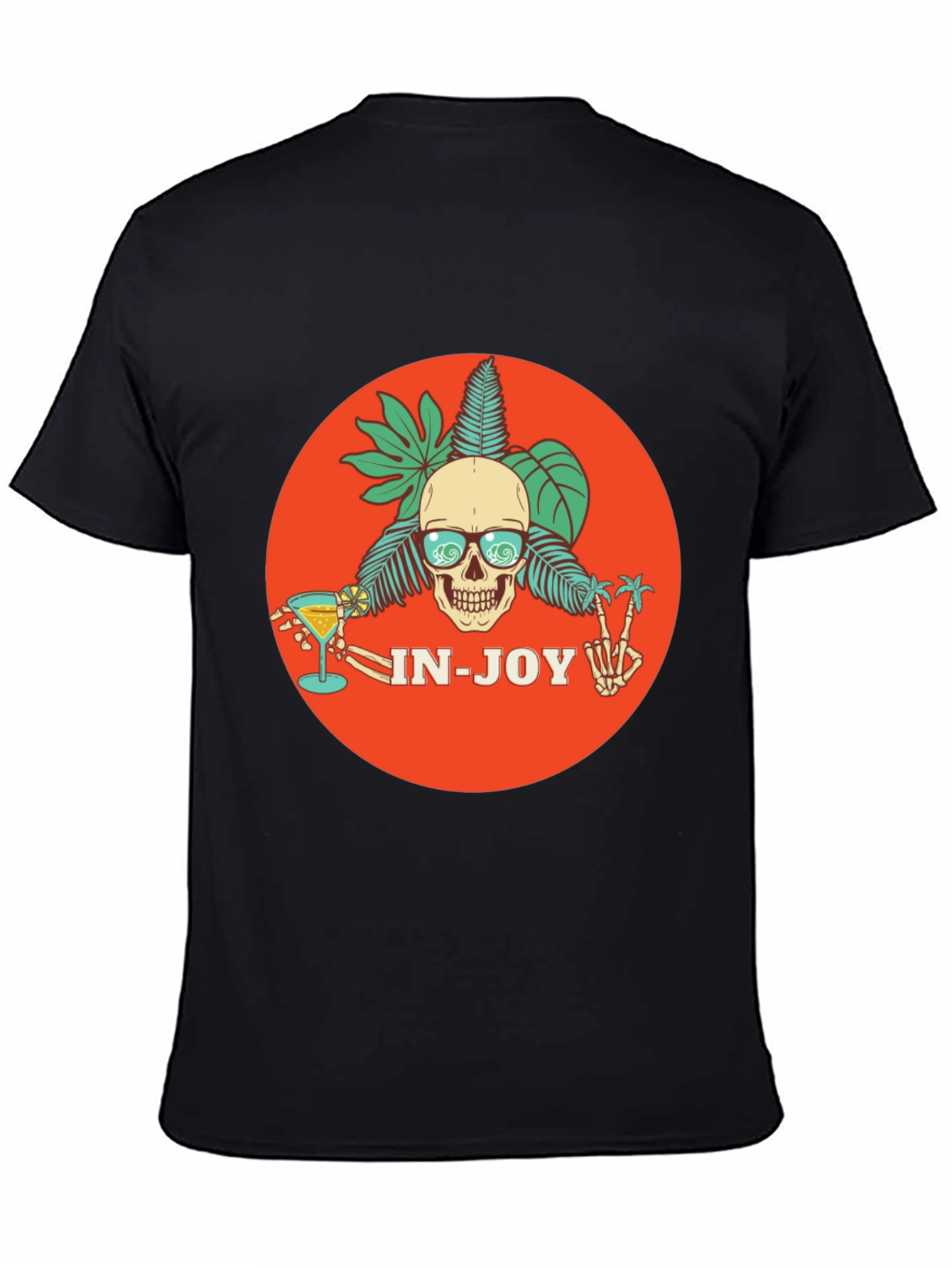 Skull Beach Party T-Shirt - In-Joy Summer Vibes!