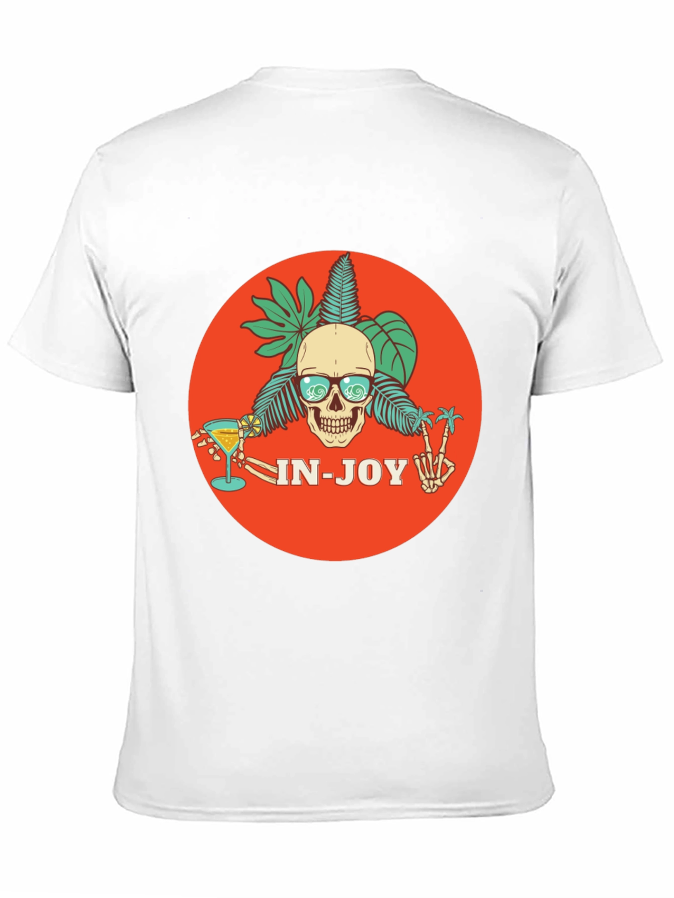 Skull Beach Party T-Shirt - In-Joy Summer Vibes!