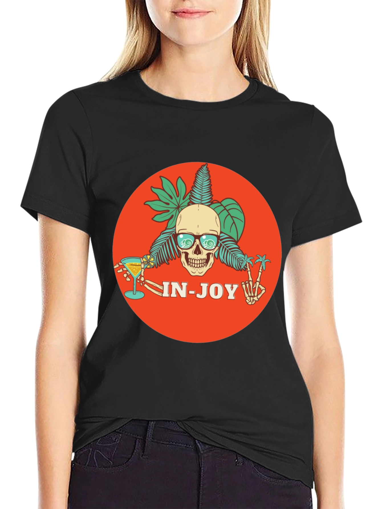 Skull Beach Party T-Shirt - In-Joy Summer Vibes!