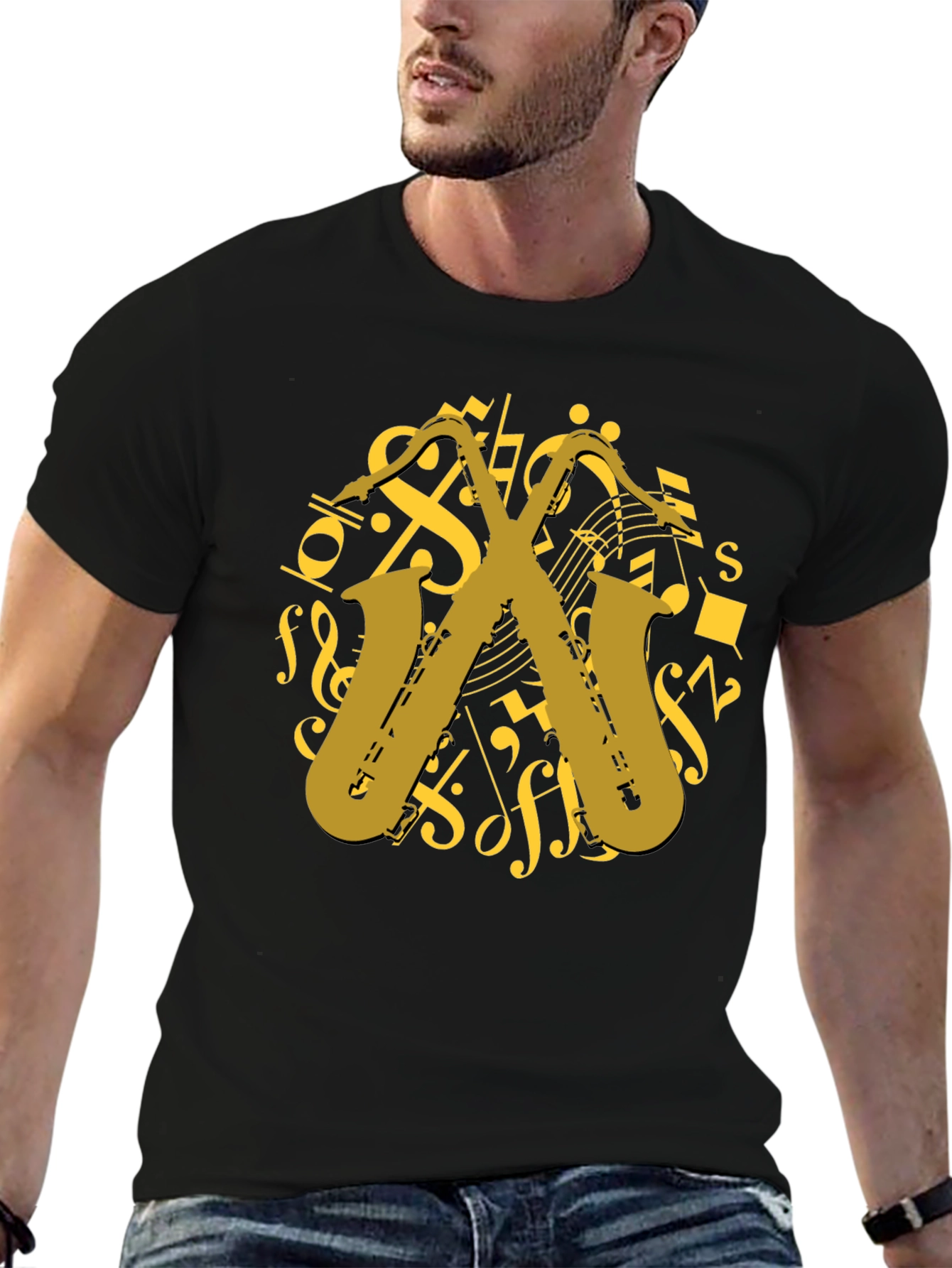 Saxophone Music T-Shirt - Musician Gift