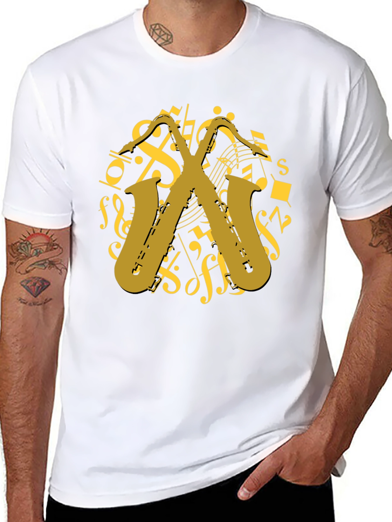 Saxophone Music T-Shirt - Musician Gift