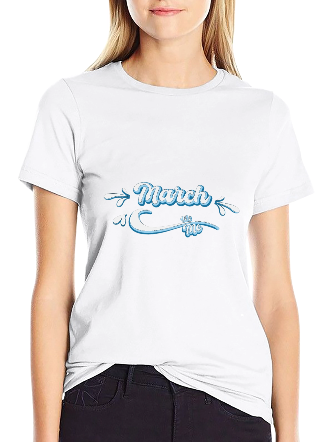 March With Me Graphic Tee - Black