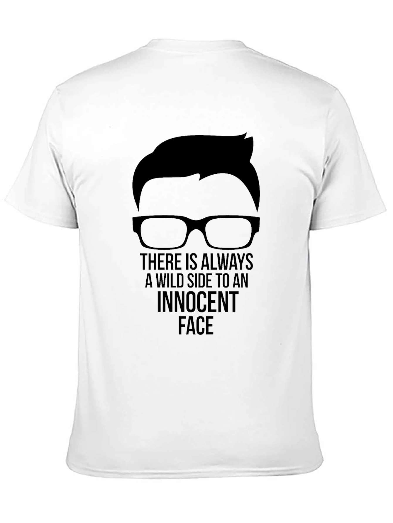 Innocent Face Graphic Tee - Mens Black T-Shirt