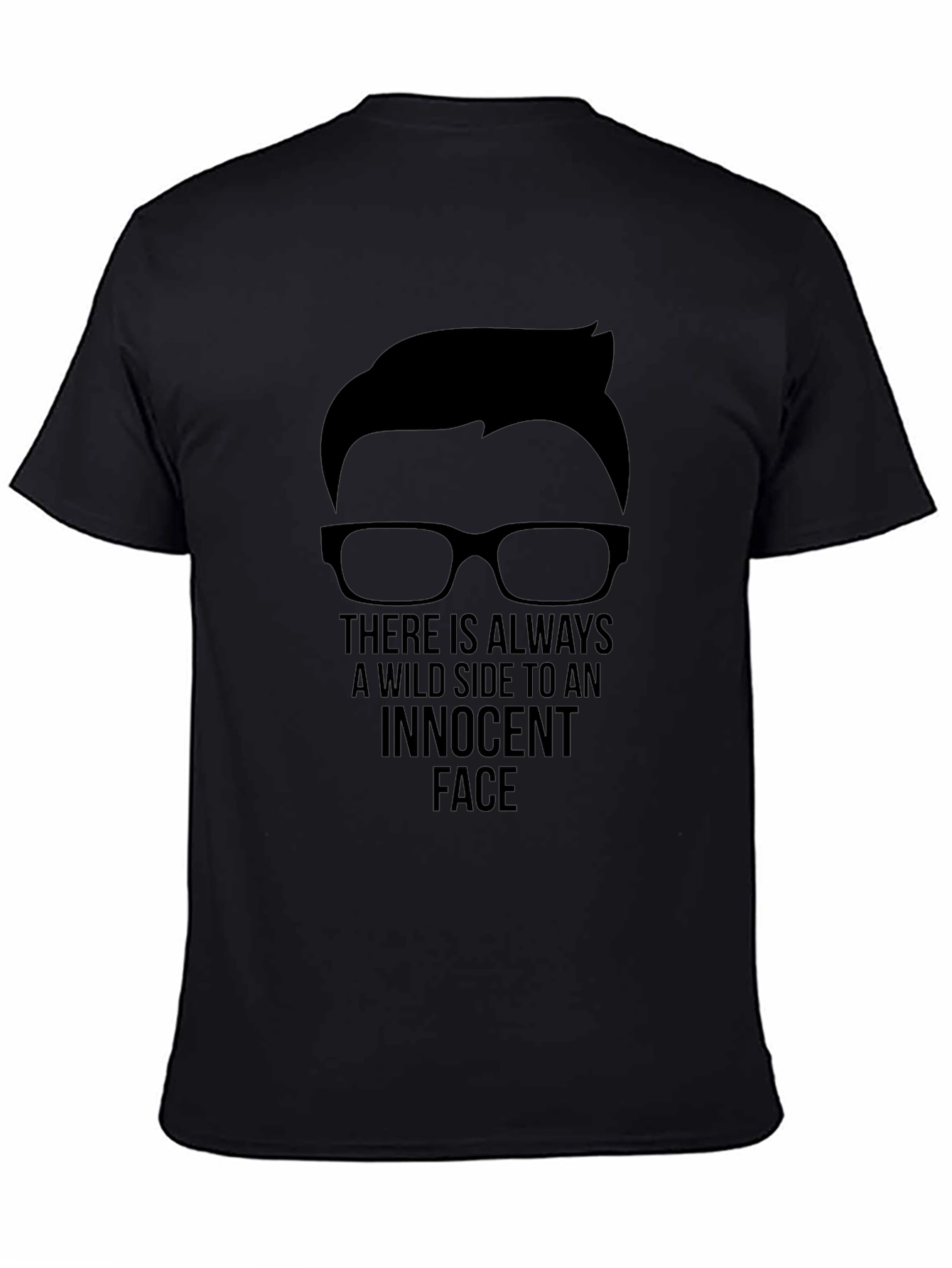 Innocent Face Graphic Tee - Mens Black T-Shirt
