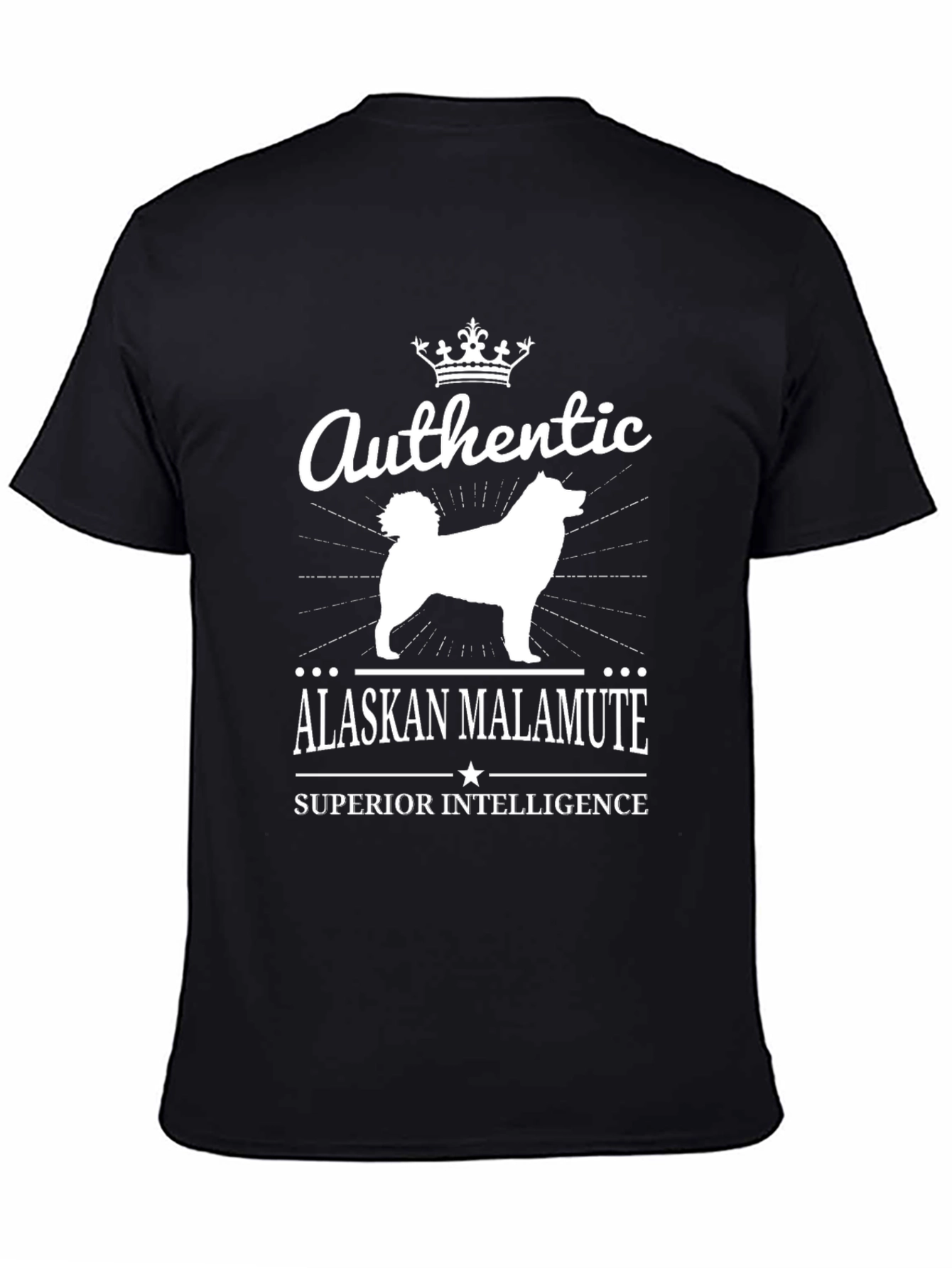 Authentic Alaskan Malamute Superior Intelligence T-Shirt