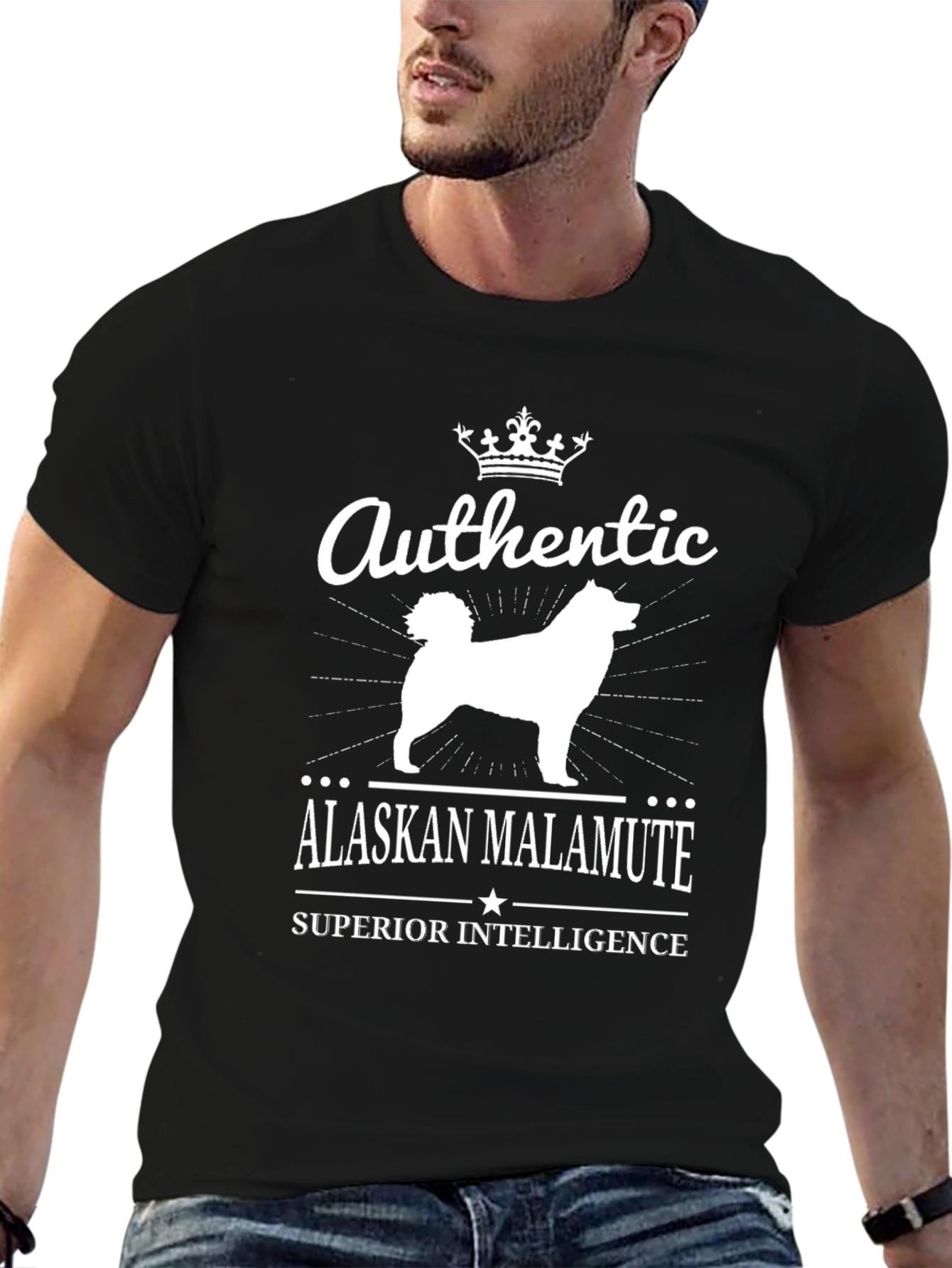 Authentic Alaskan Malamute Superior Intelligence T-Shirt