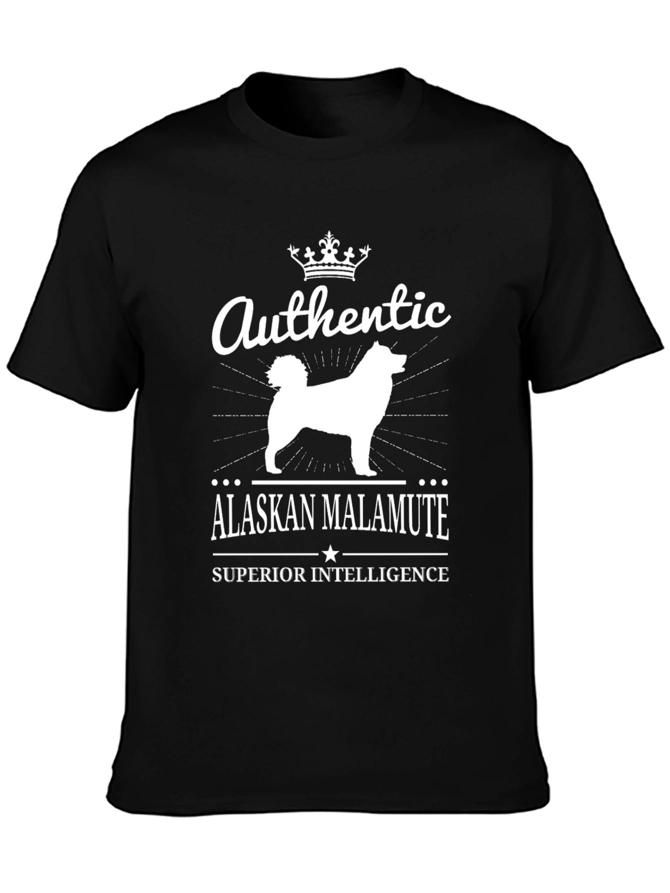 Authentic Alaskan Malamute Superior Intelligence T-Shirt