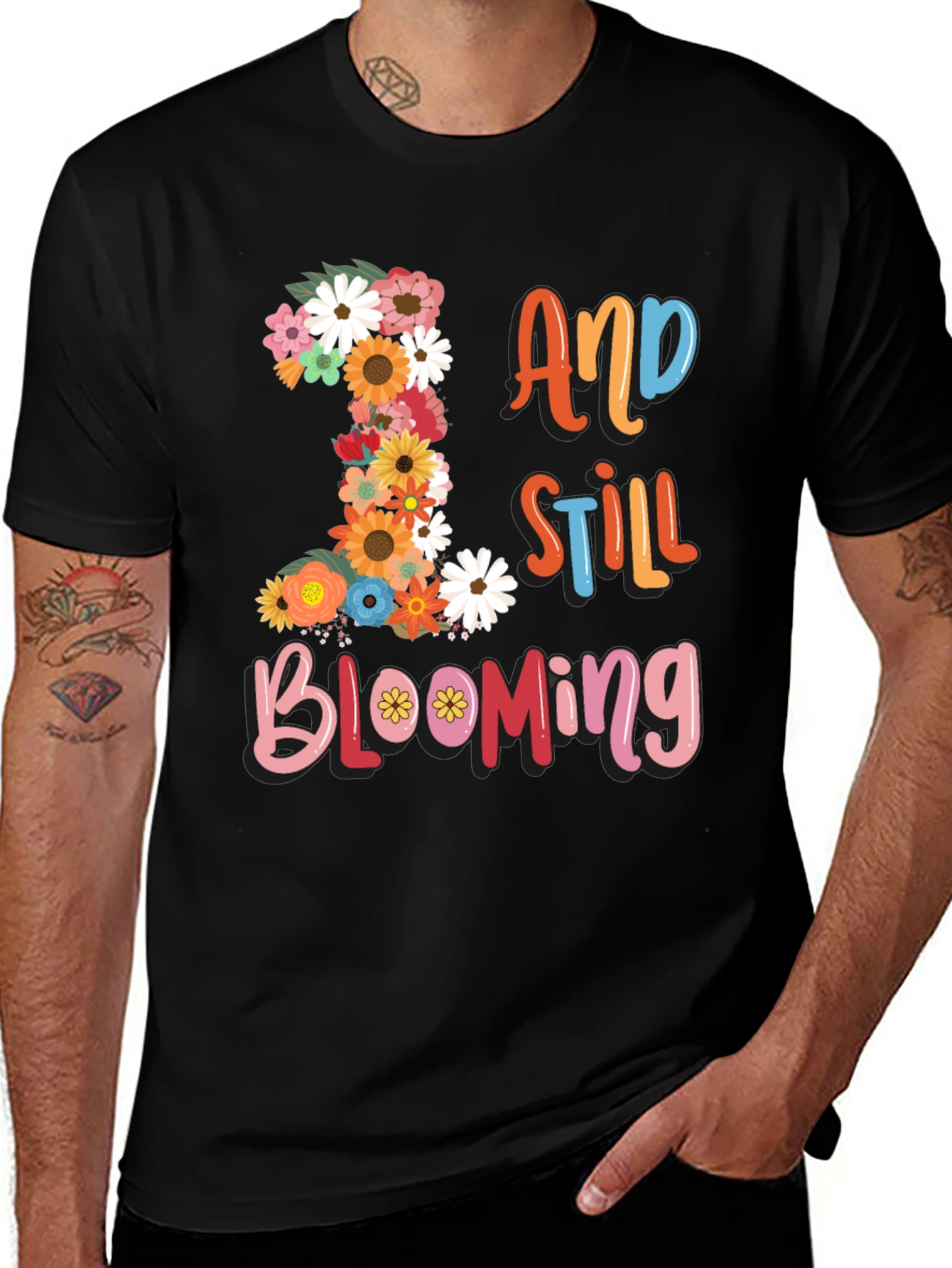 Floral Birthday T-Shirt - 1 And Still Blooming