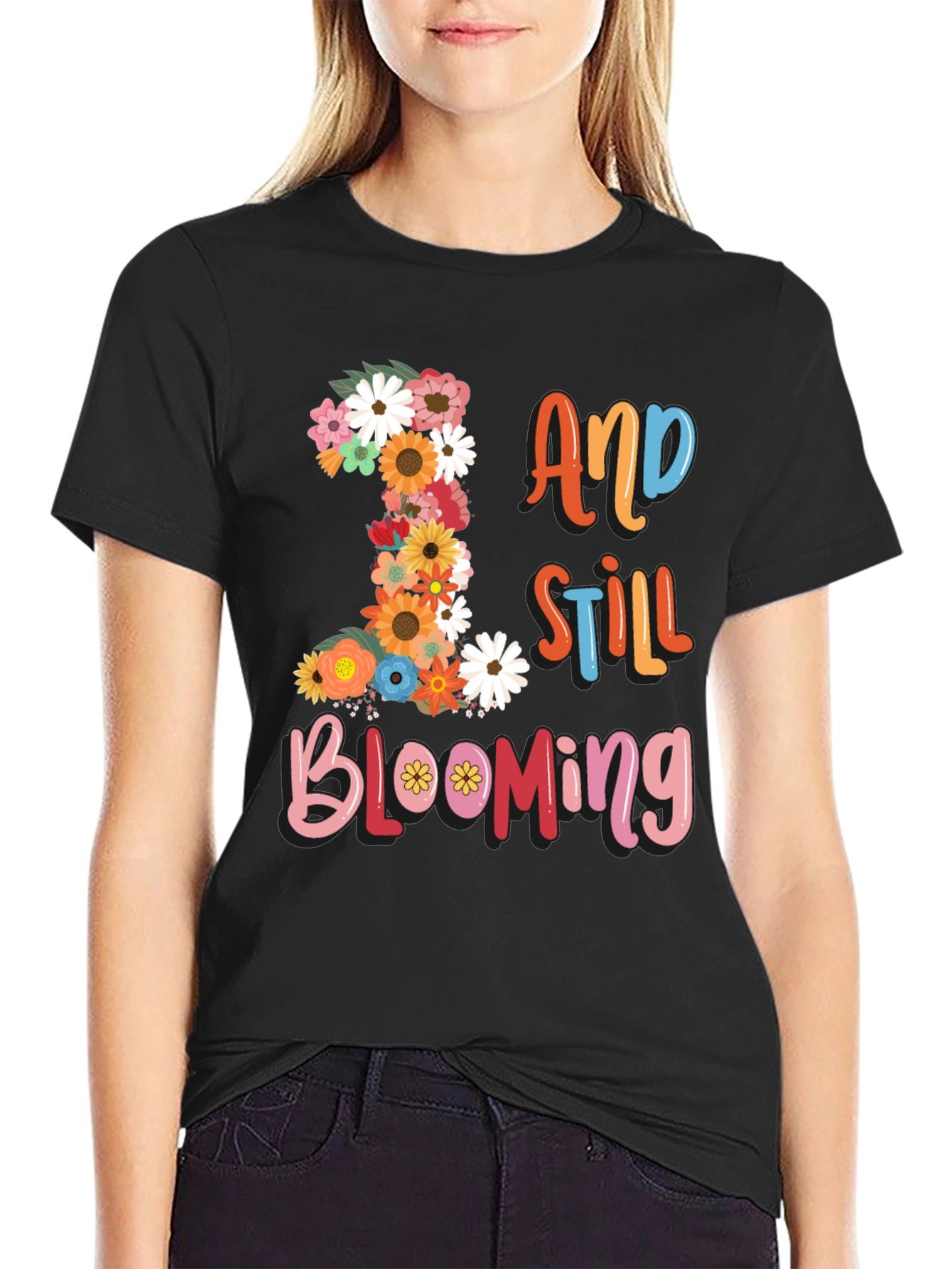 Floral Birthday T-Shirt - 1 And Still Blooming