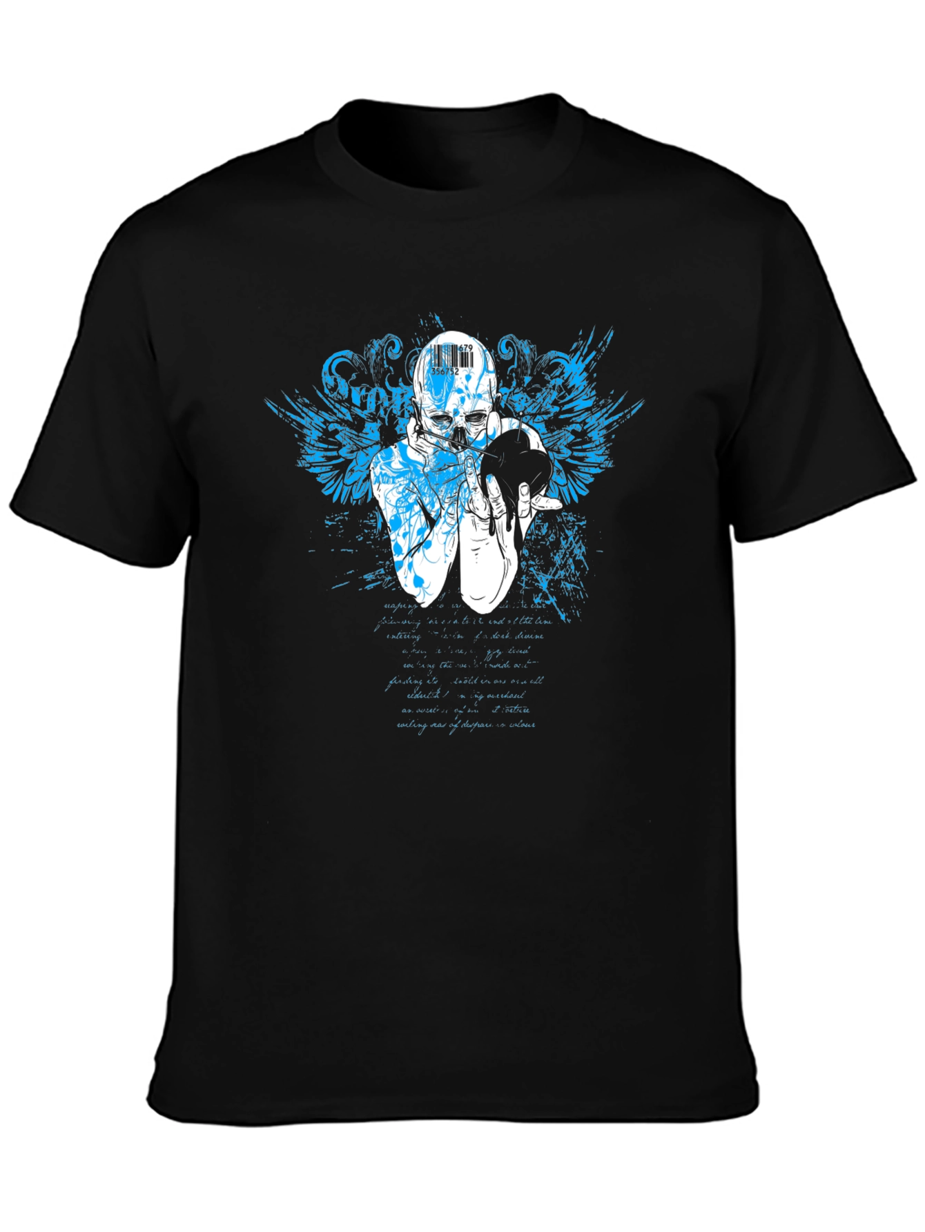 Skull Graphic Print Crew Neck T-Shirt