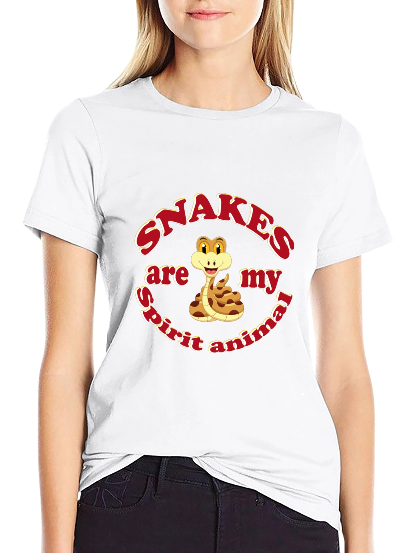 Snakes Are My Spirit Animal T-Shirt - Black