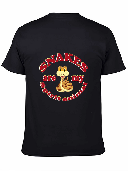 Snakes Are My Spirit Animal T-Shirt - Black