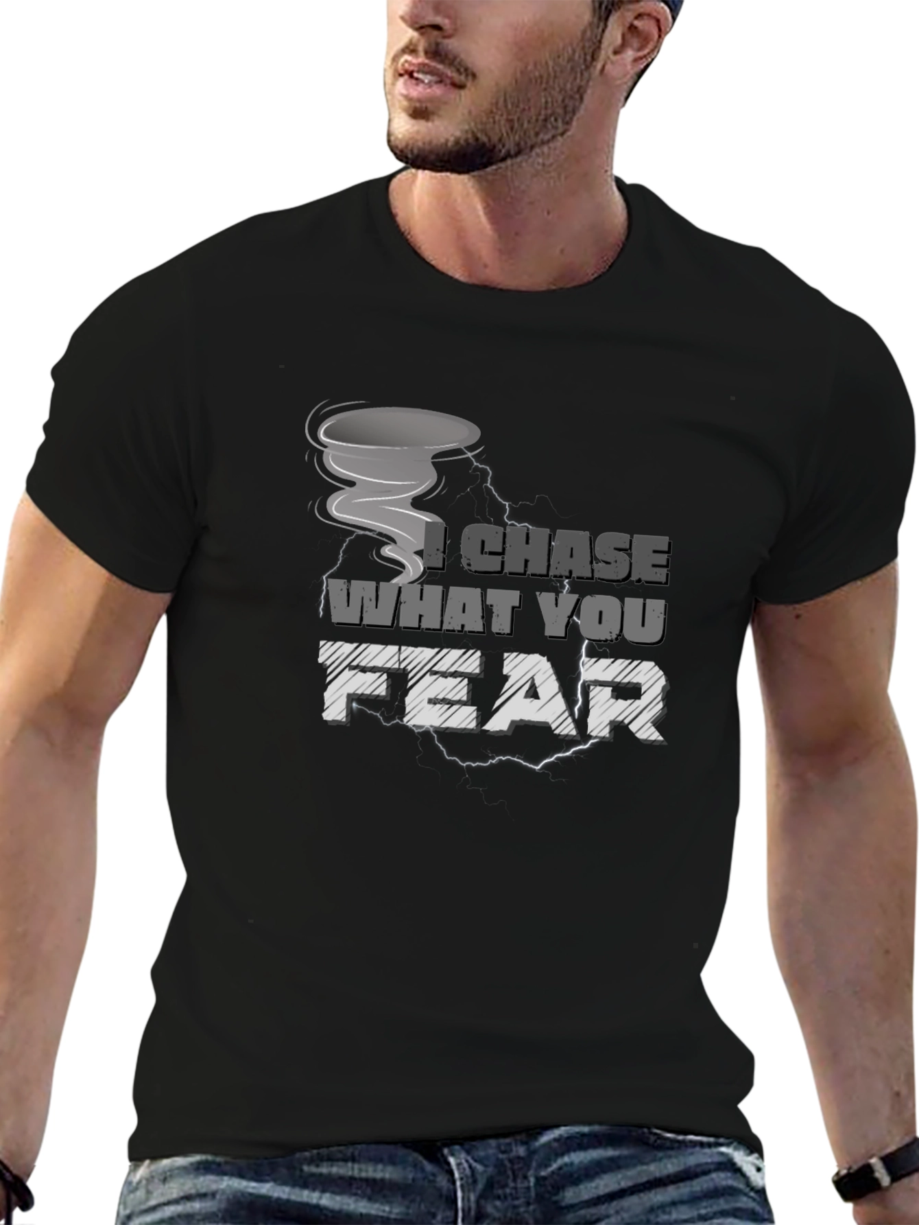 I Chase What You Fear Tornado Graphic Tee