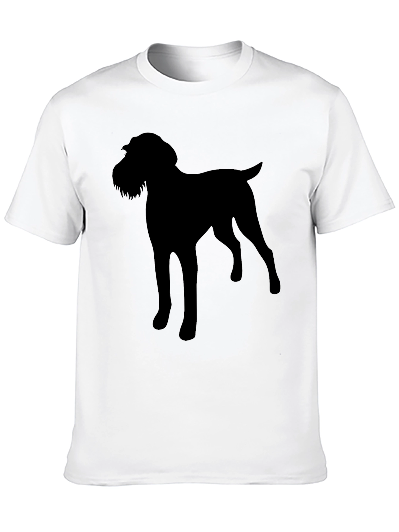 Dog Silhouette Black T-Shirt Pet Lover Gift