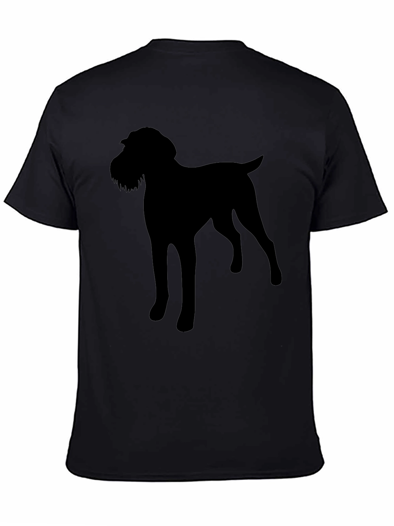 Dog Silhouette Black T-Shirt Pet Lover Gift