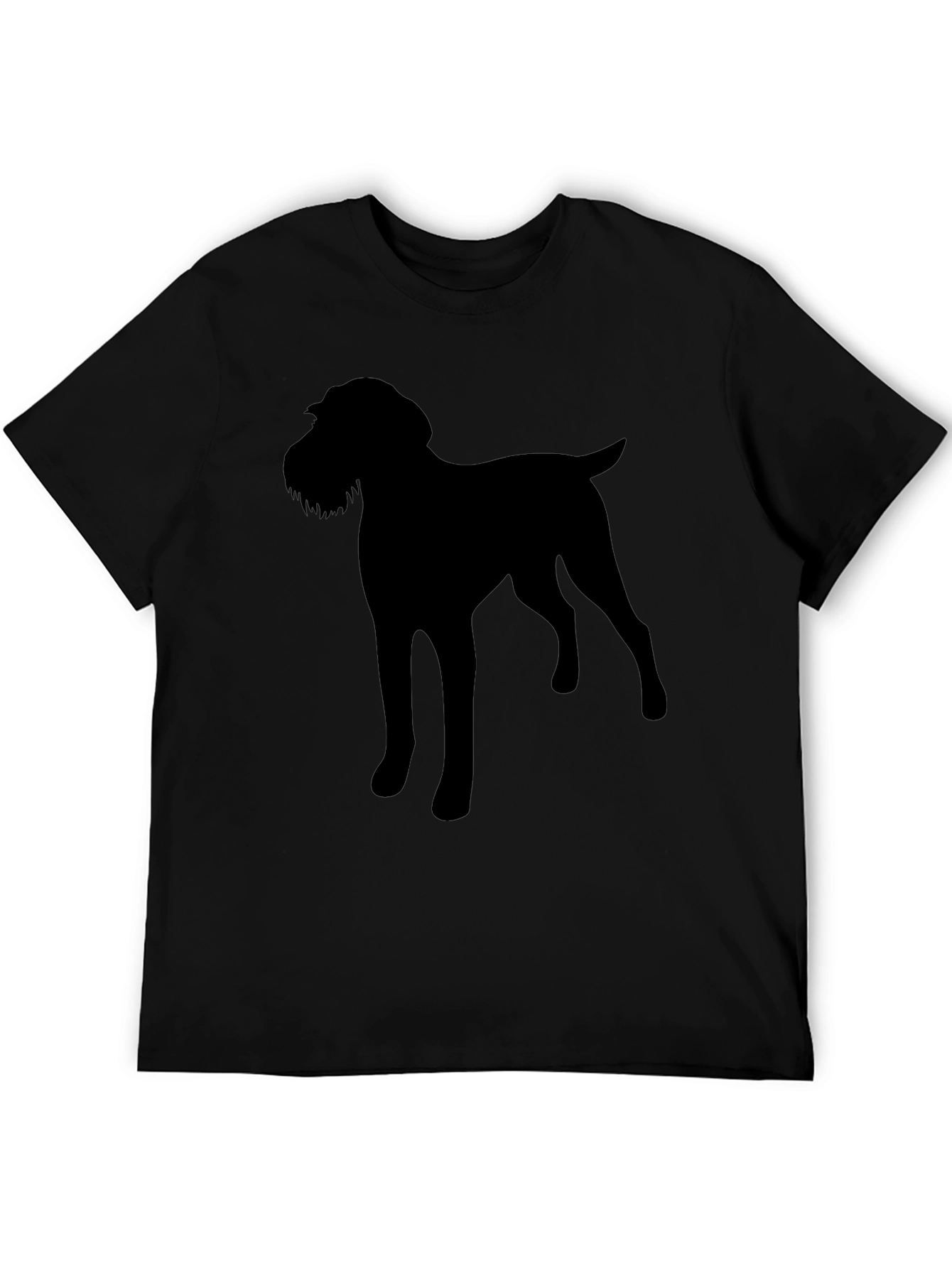 Dog Silhouette Black T-Shirt Pet Lover Gift
