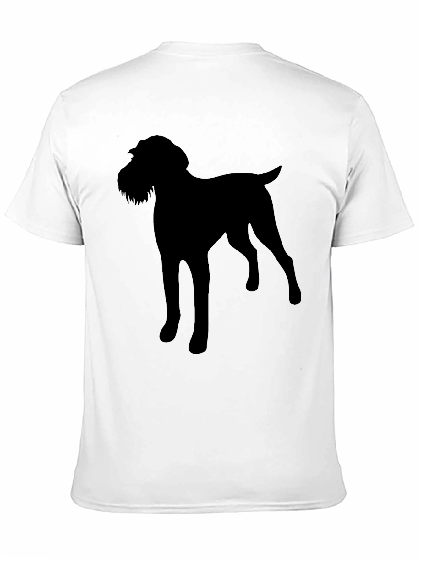 Dog Silhouette Black T-Shirt Pet Lover Gift