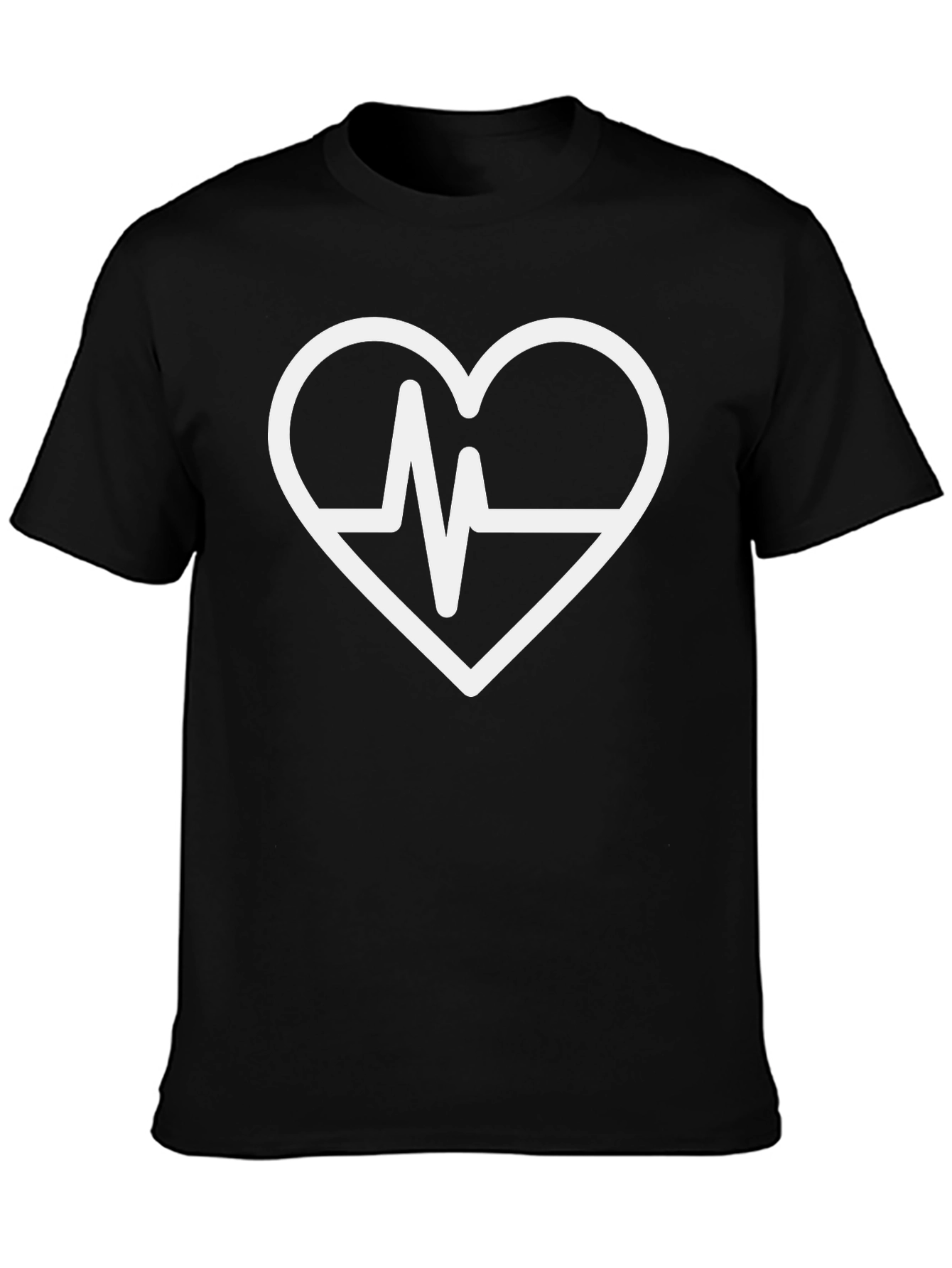 Heartbeat Heart T-Shirt - Stylish Graphic Tee