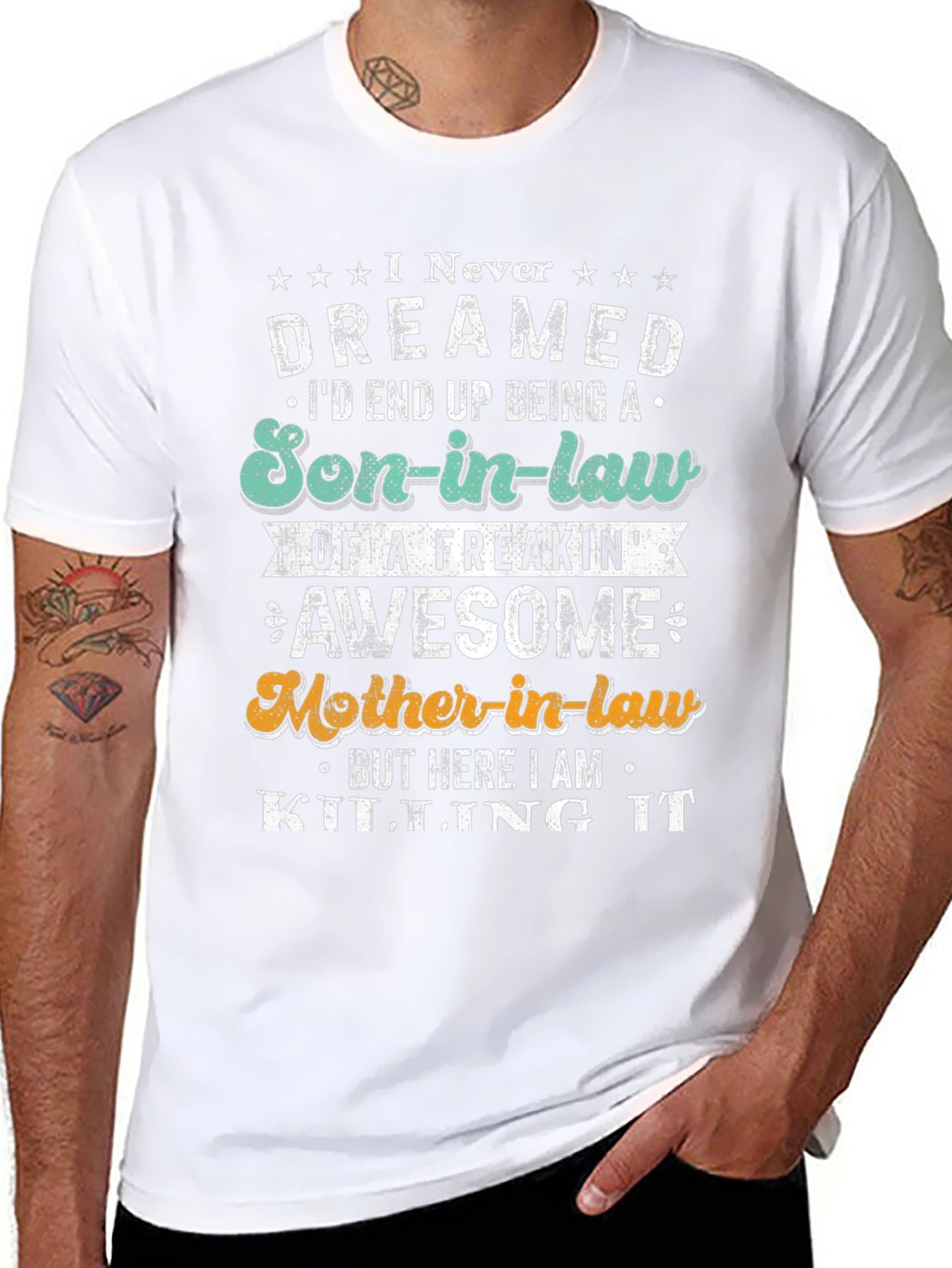 Son-in-Law Awesome Mother-in-Law Graphic T-Shirt