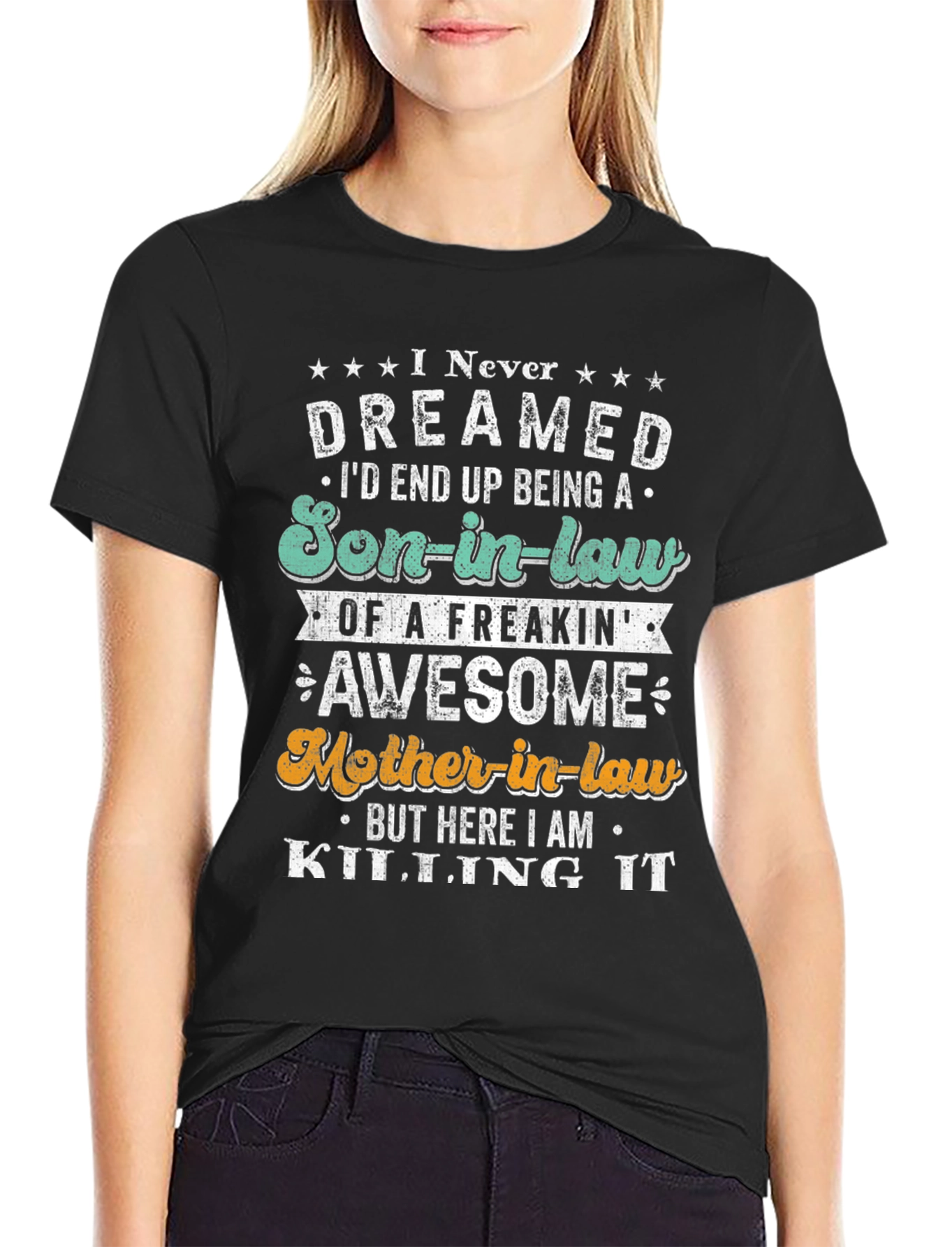 Son-in-Law Awesome Mother-in-Law Graphic T-Shirt