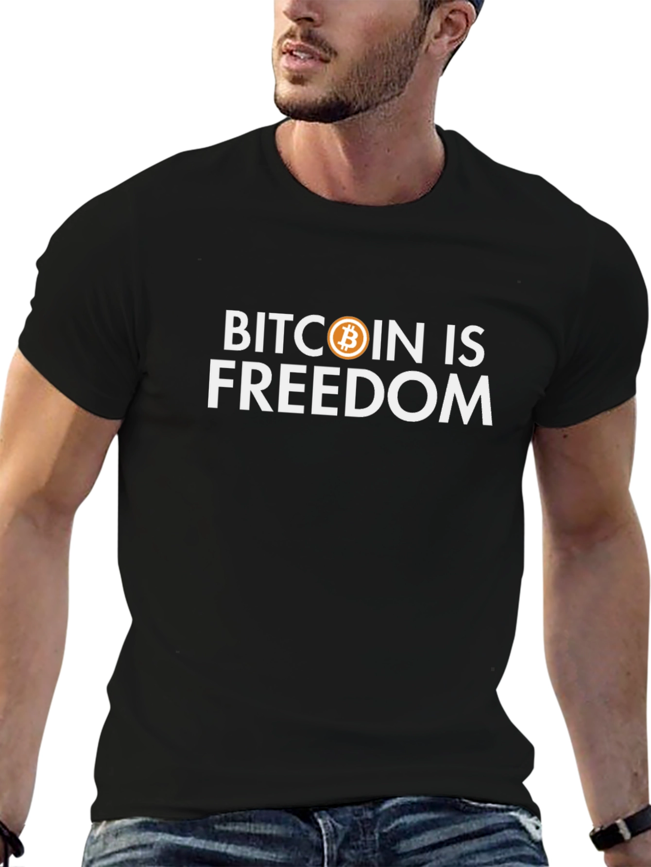Bitcoin is Freedom Graphic Tee - Black Crypto Shirt