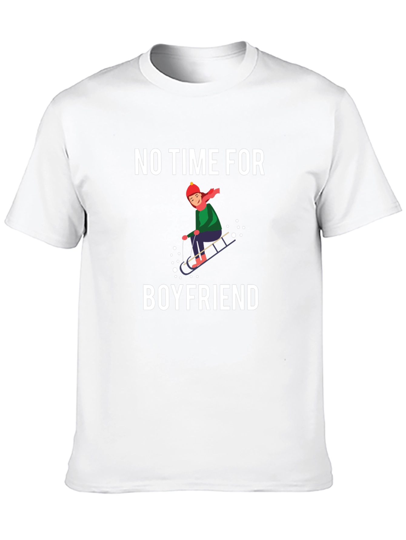 No Time for Boyfriend Black T-Shirt