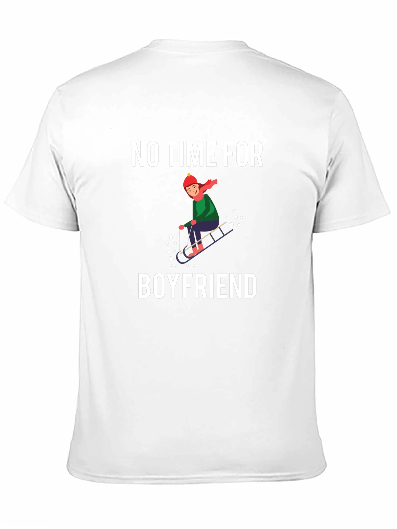 No Time for Boyfriend Black T-Shirt