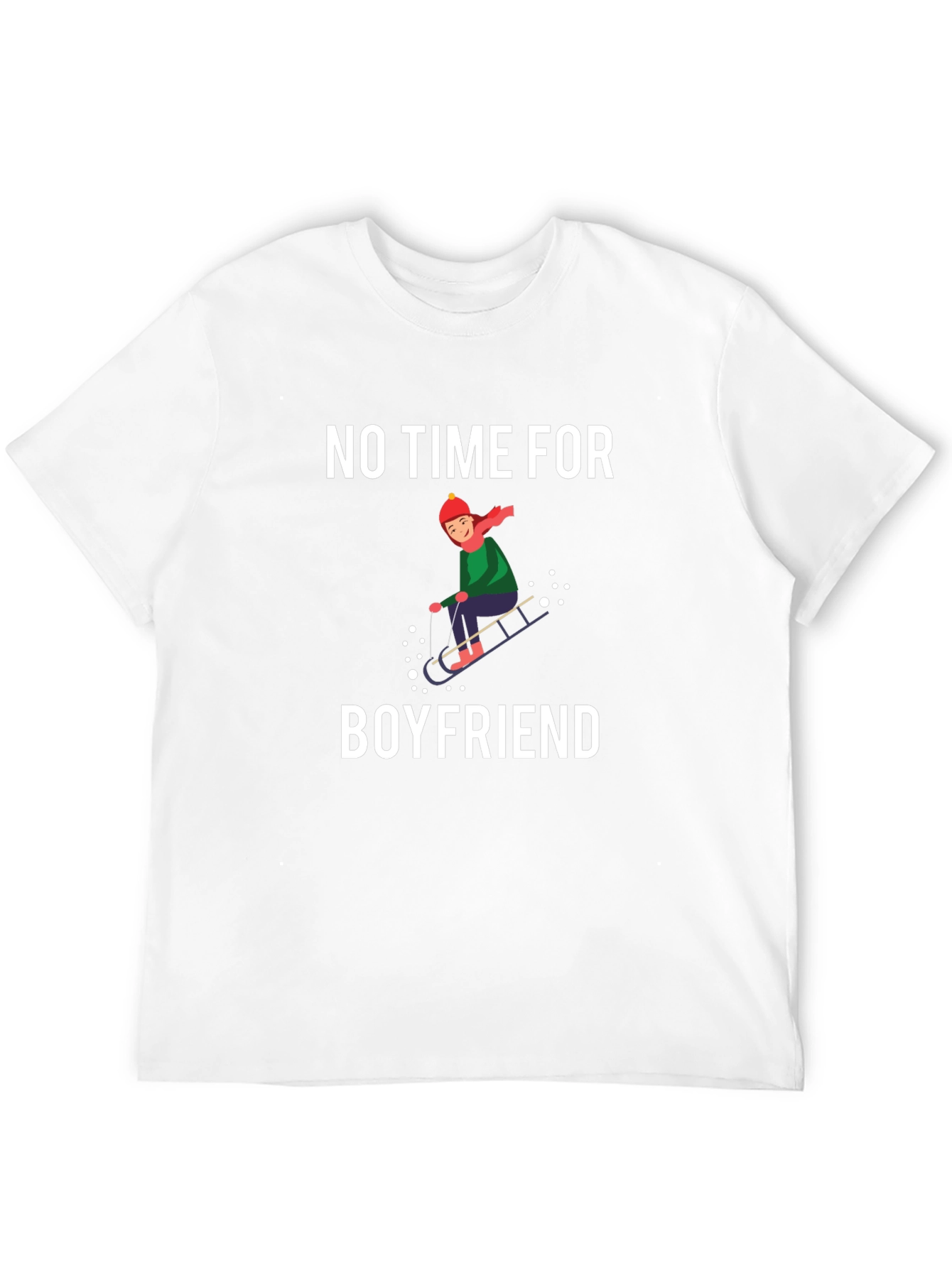 No Time for Boyfriend Black T-Shirt