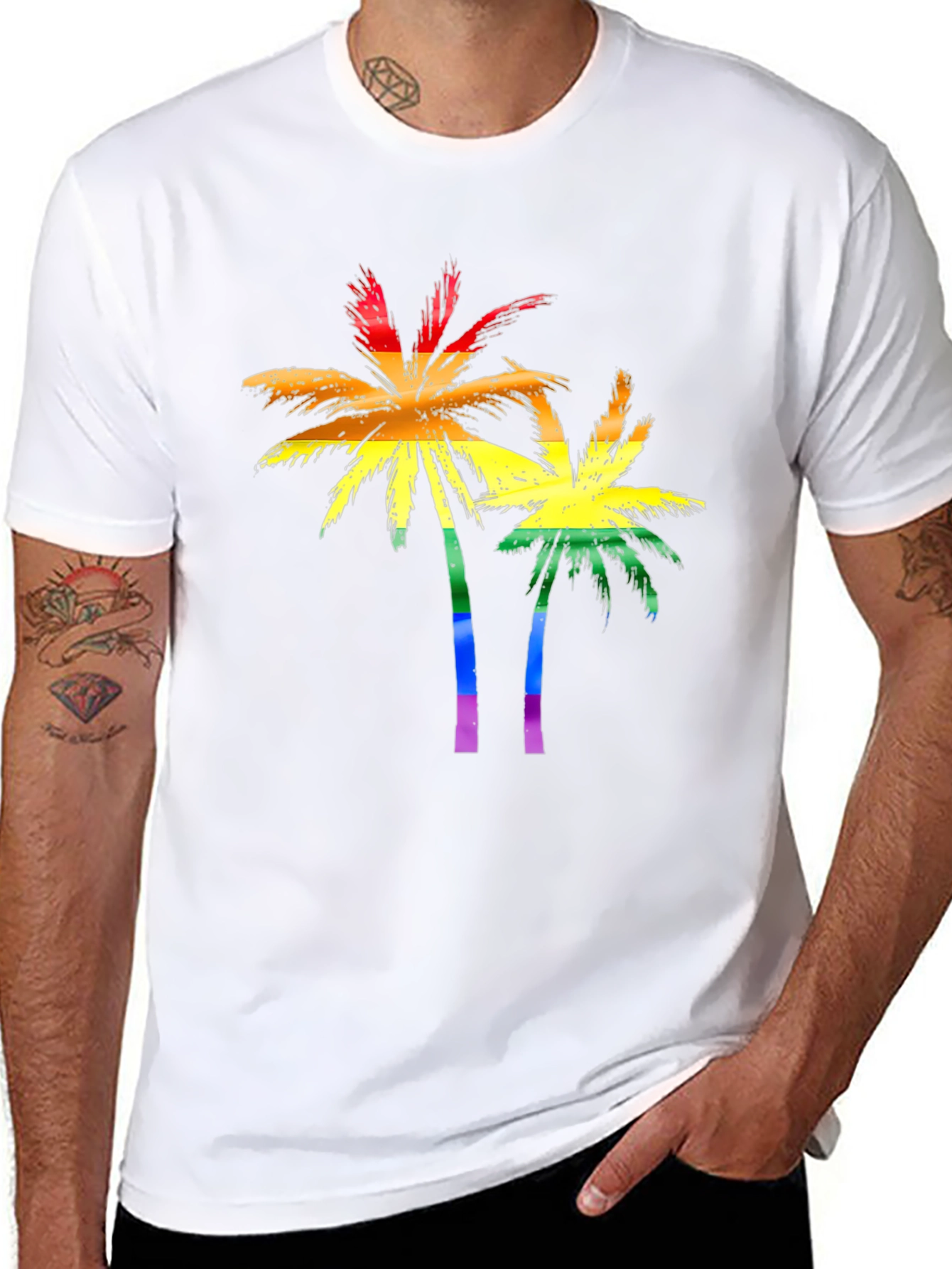 Rainbow Palm Tree T-Shirt