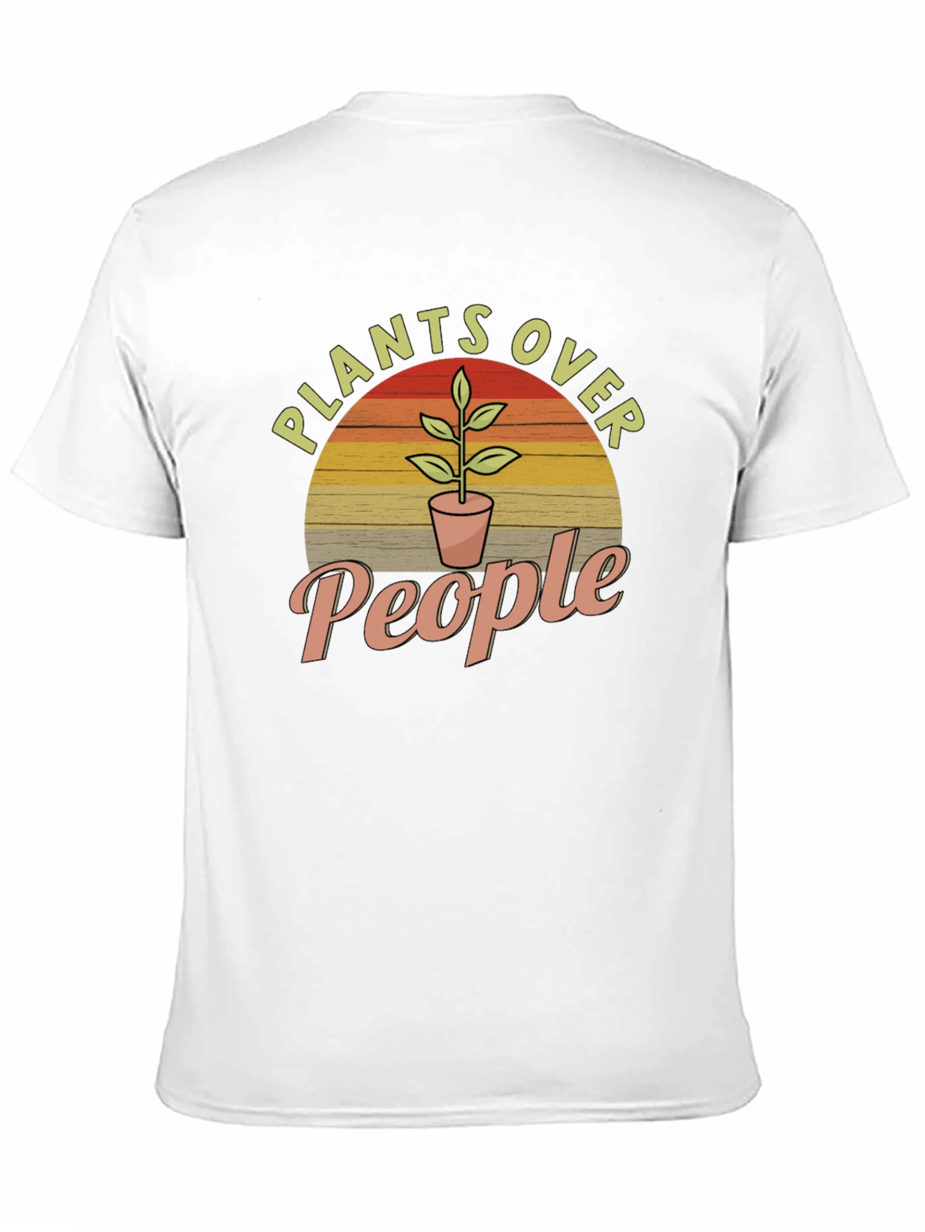 Plants Over People Graphic Tee - Nature Lover T-Shirt