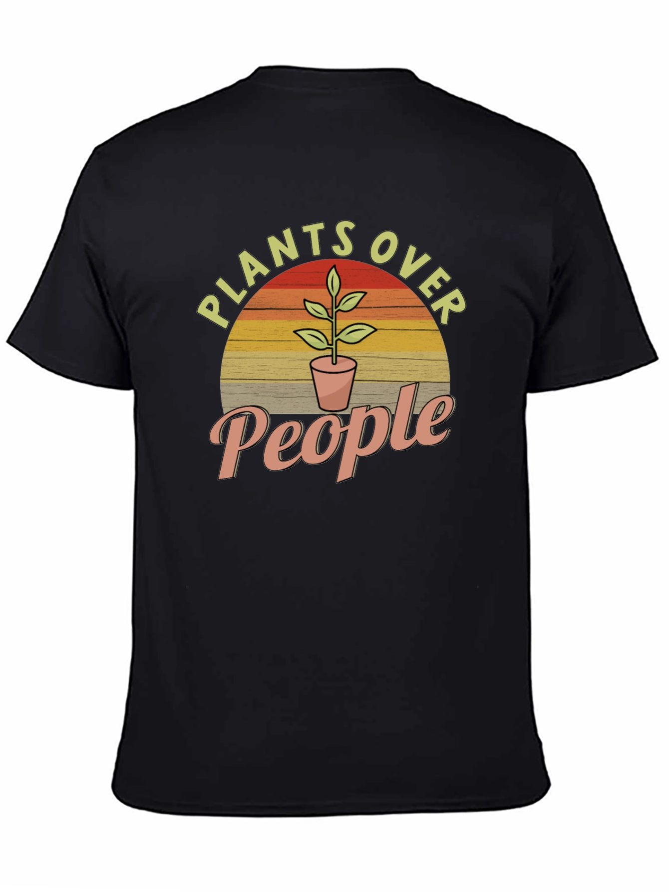 Plants Over People Graphic Tee - Nature Lover T-Shirt
