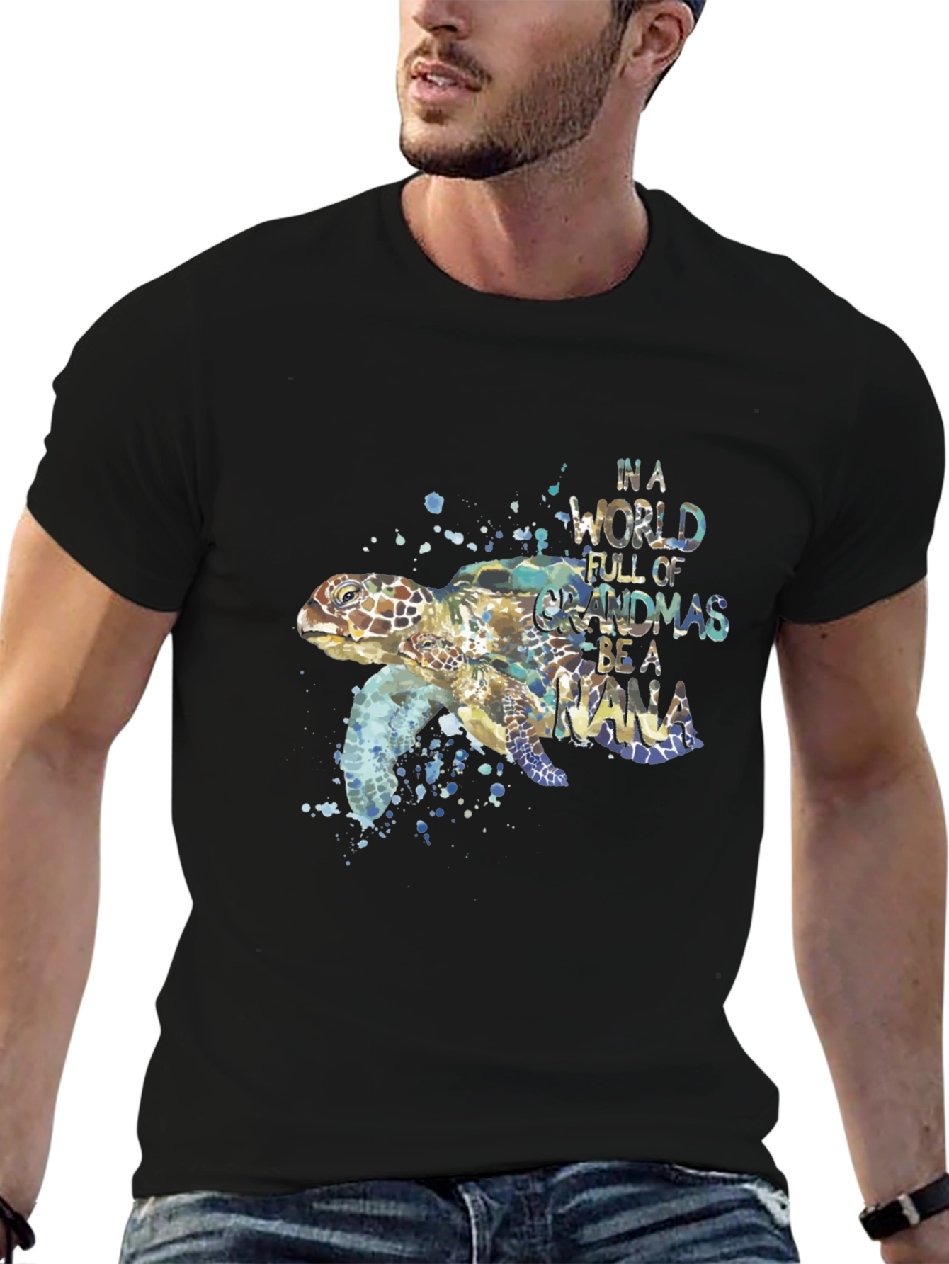 Turtle Nana Graphic T-Shirt