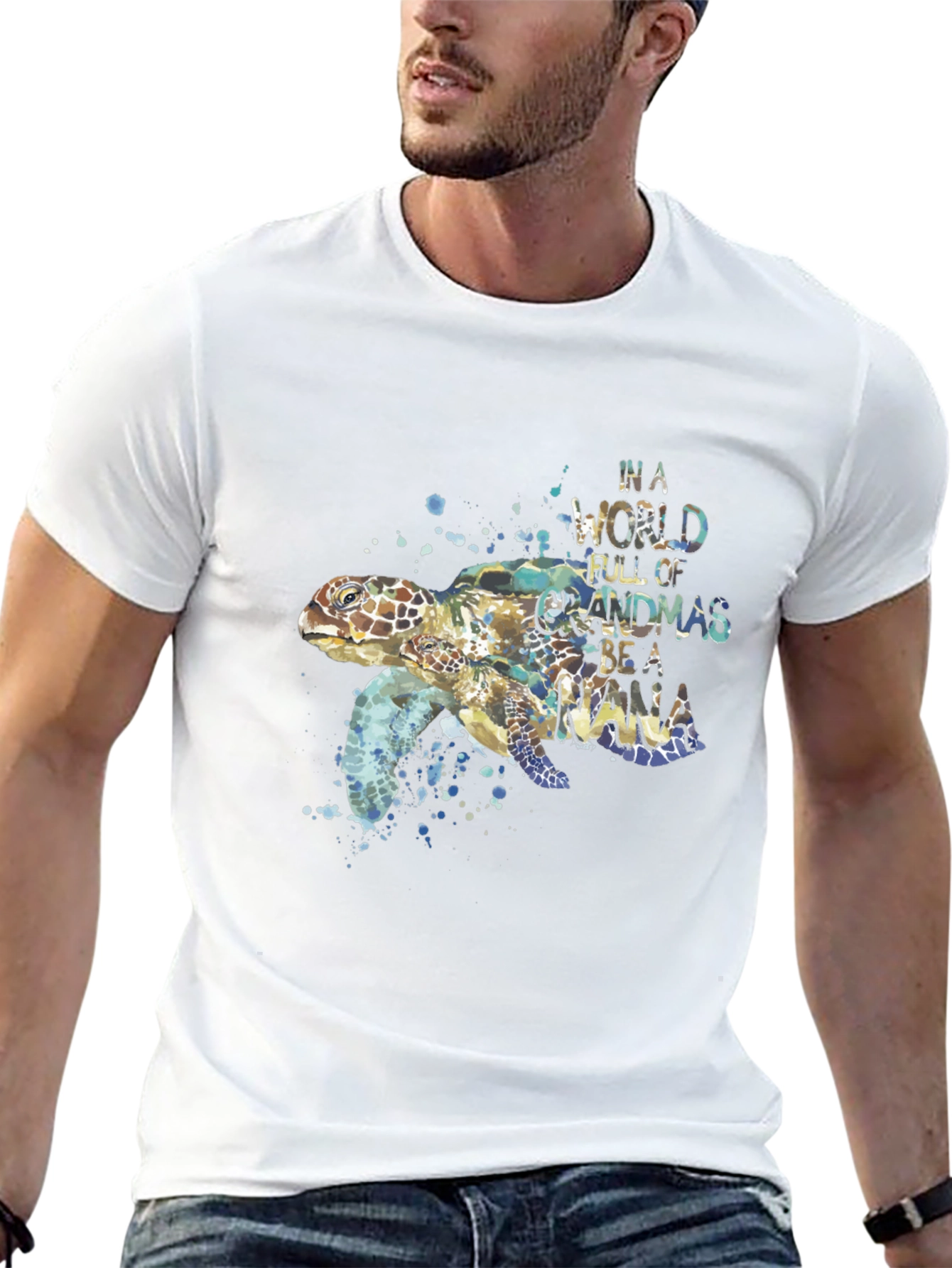 Turtle Nana Graphic T-Shirt