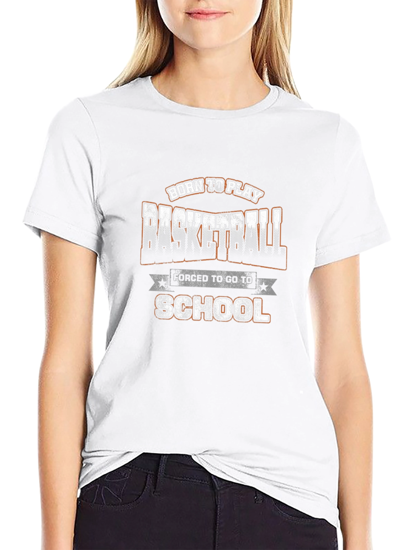 Born To Play Basketball Graphic Tee