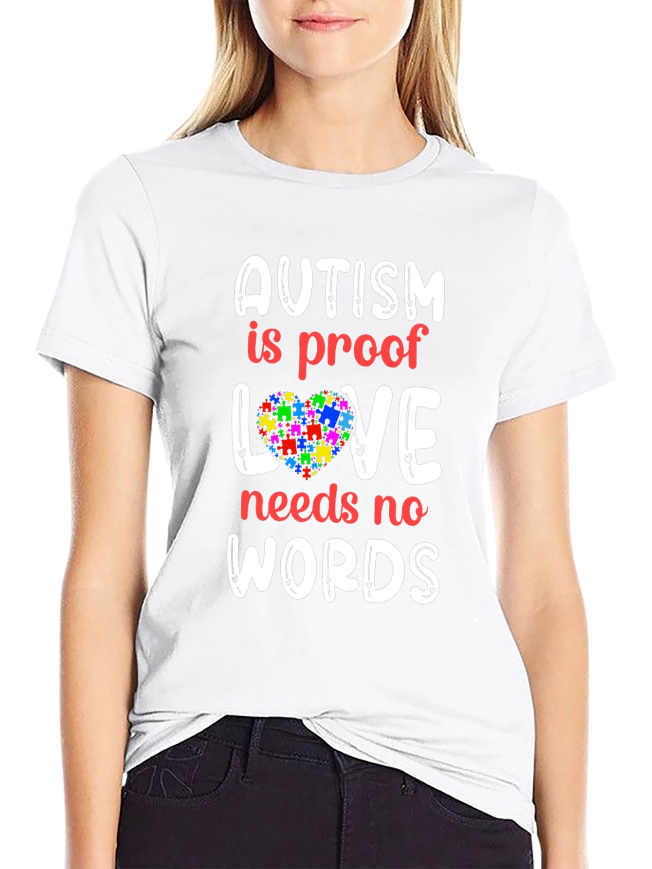 Autism Awareness T-Shirt - Love Needs No Words