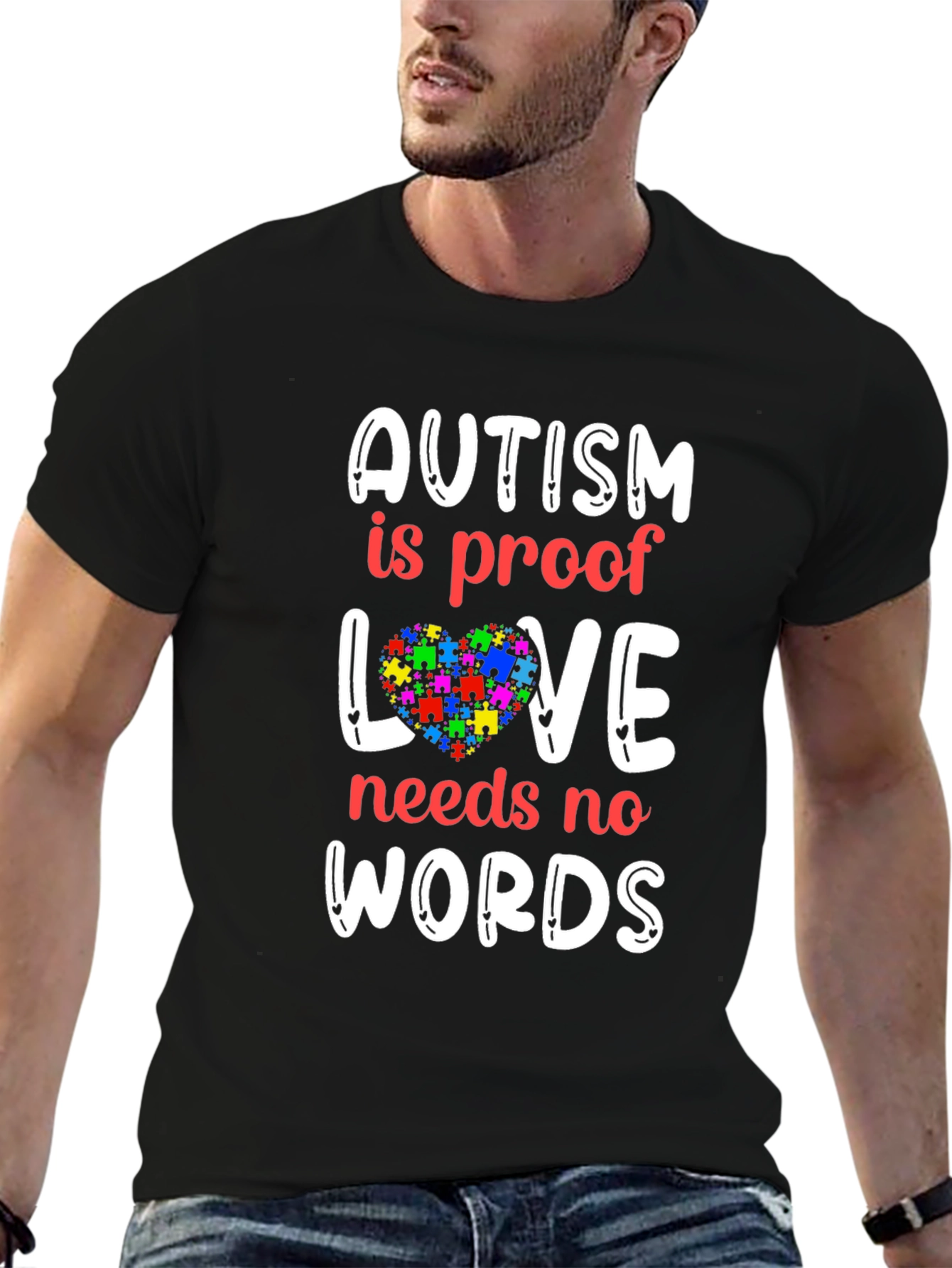 Autism Awareness T-Shirt - Love Needs No Words