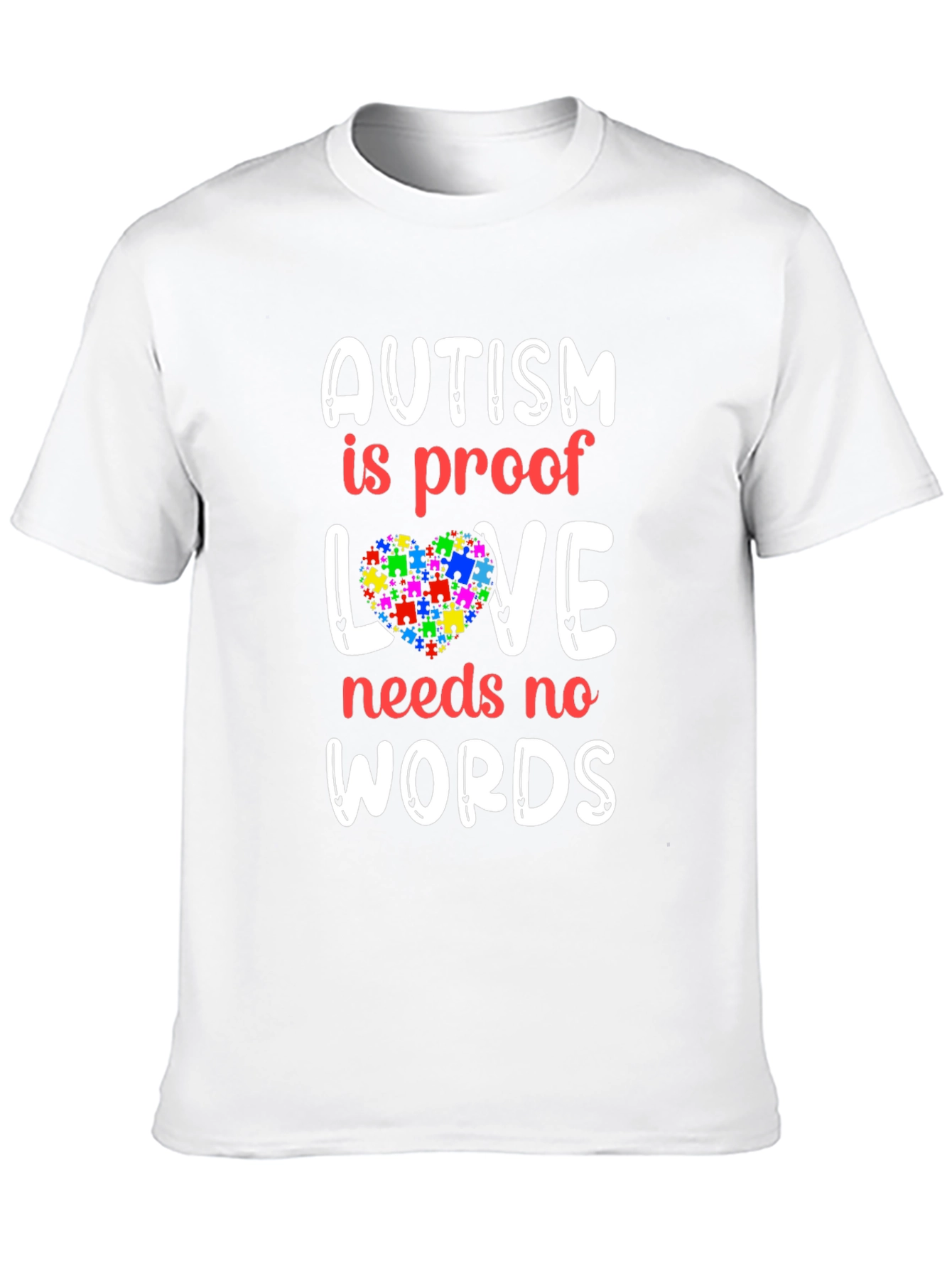 Autism Awareness T-Shirt - Love Needs No Words