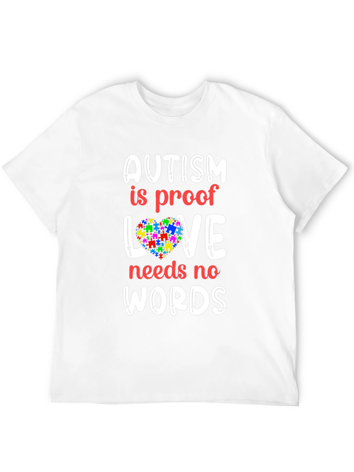 Autism Awareness T-Shirt - Love Needs No Words
