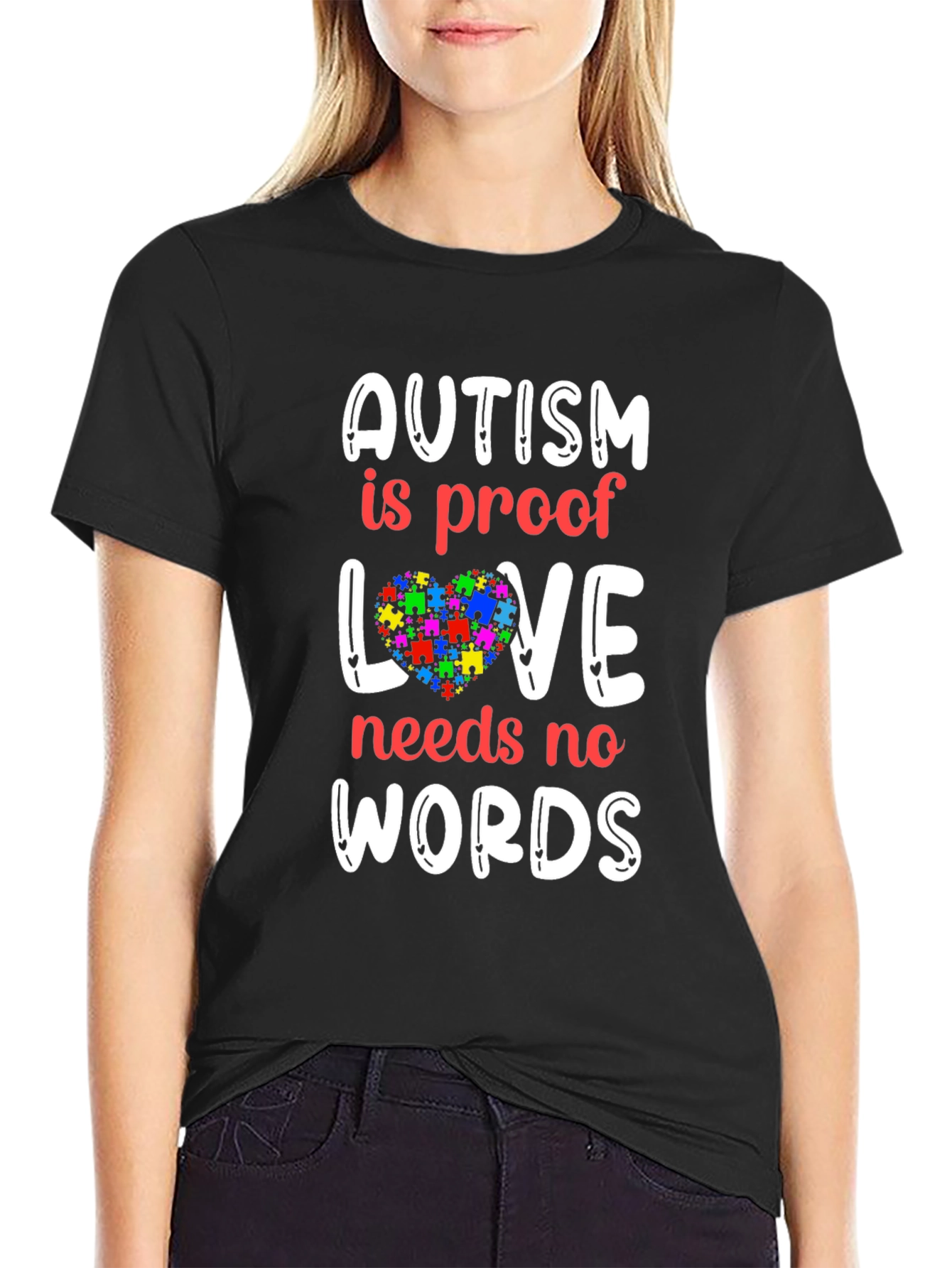 Autism Awareness T-Shirt - Love Needs No Words