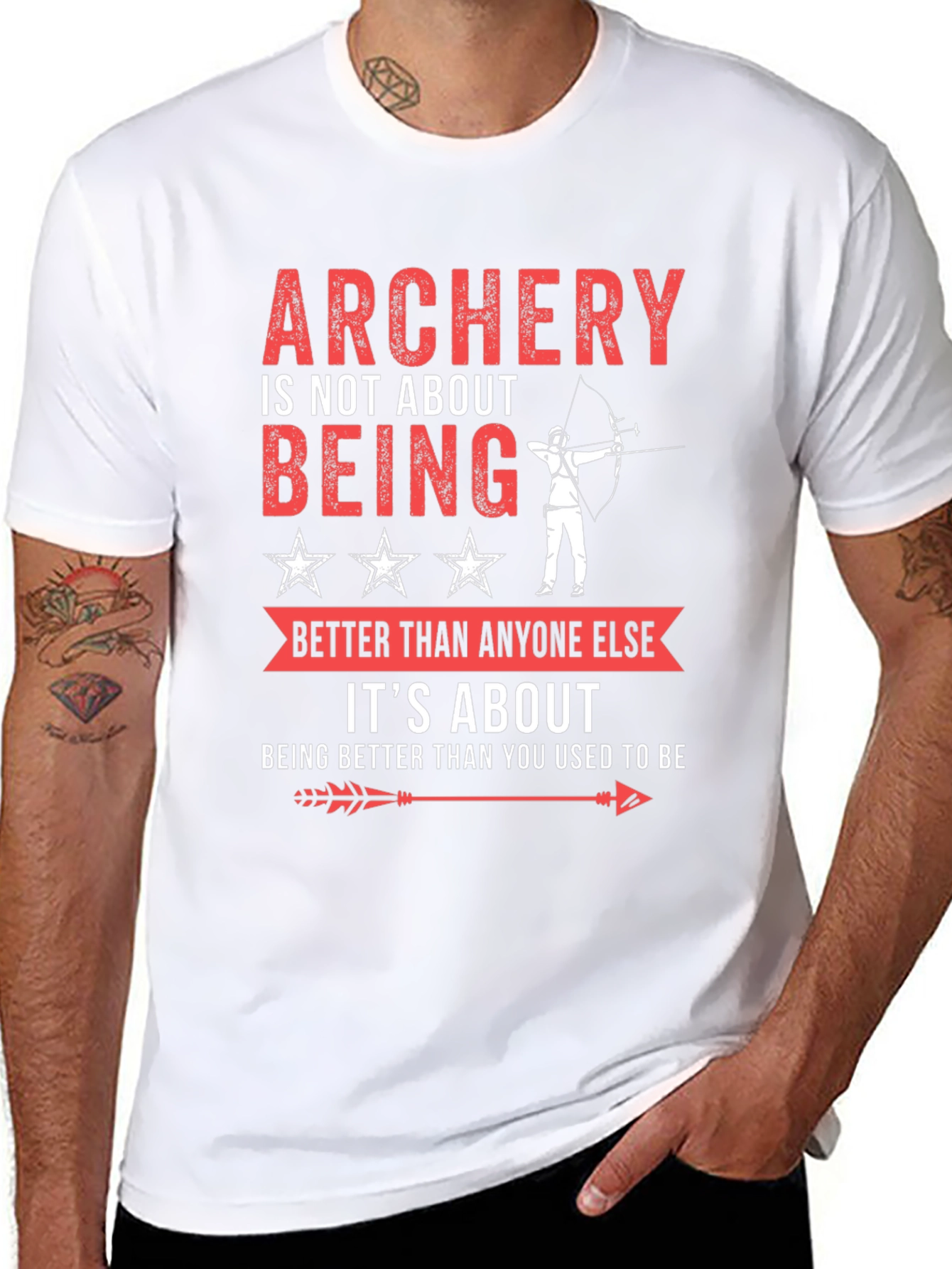 Archery T-Shirt: Being Better Than You Used To Be