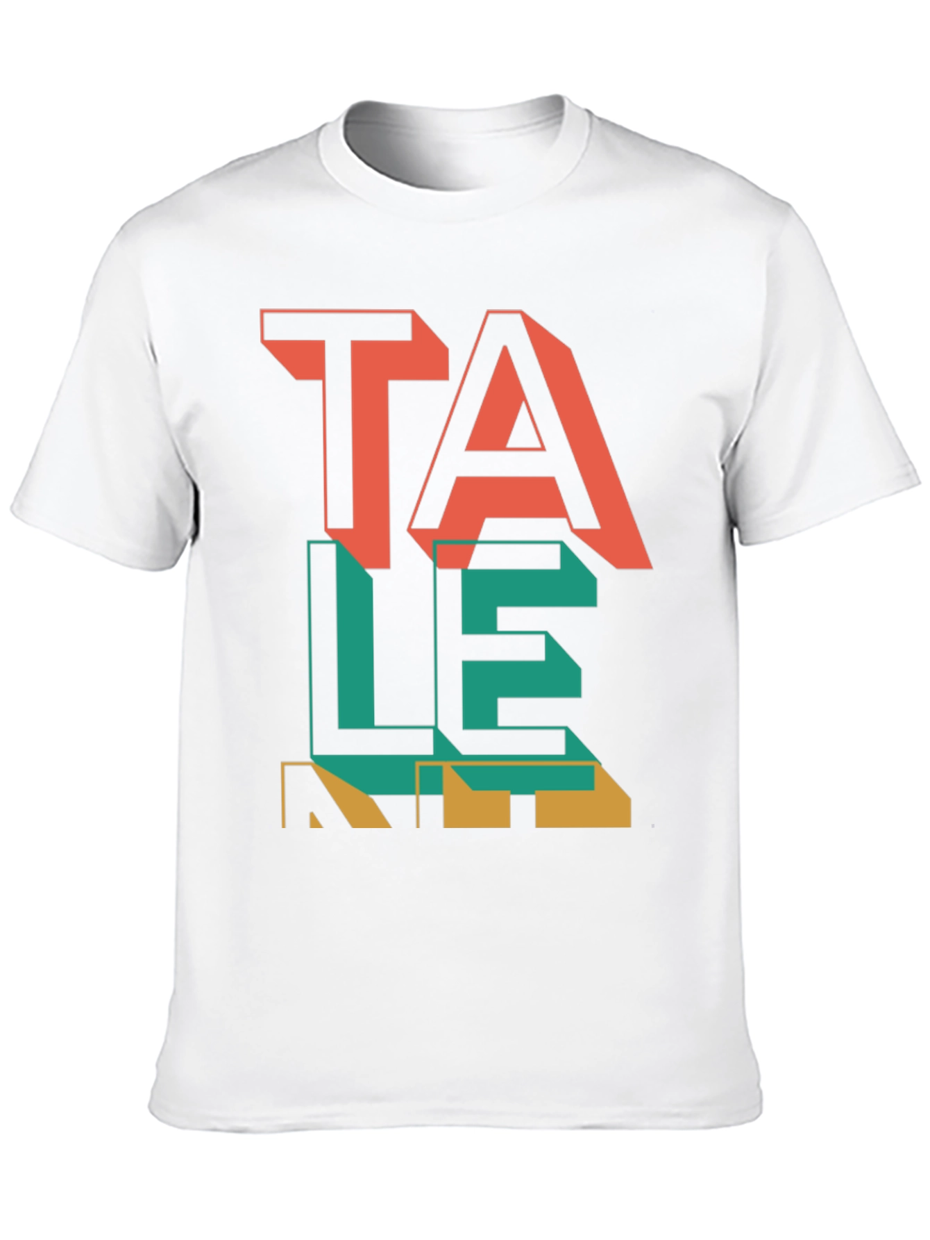 Talent Graphic Tee - Modern Word Art Shirt
