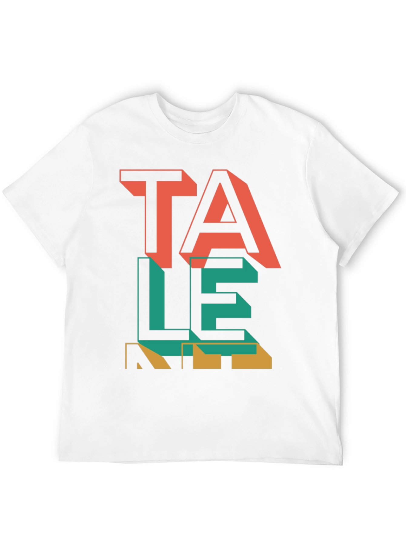 Talent Graphic Tee - Modern Word Art Shirt