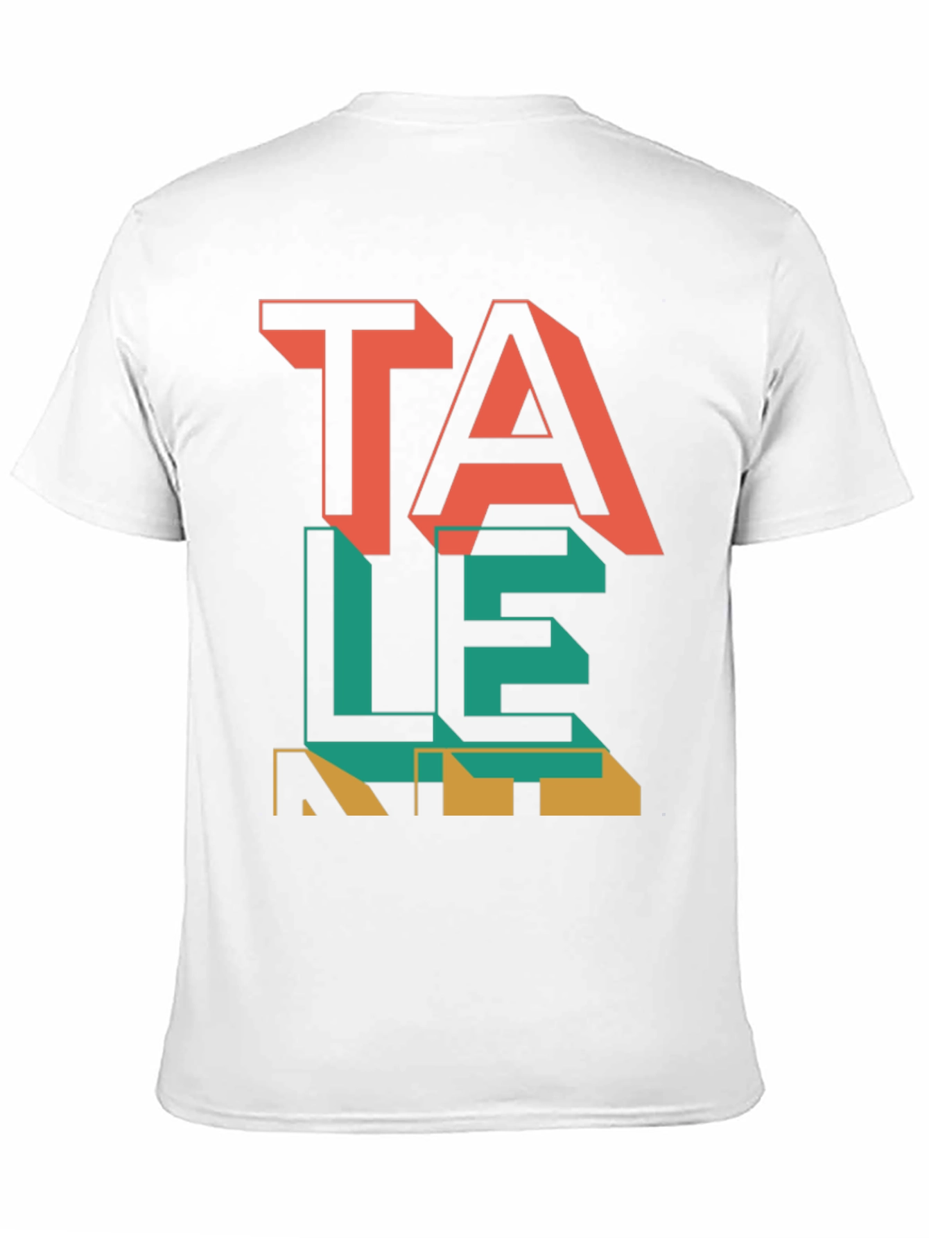 Talent Graphic Tee - Modern Word Art Shirt