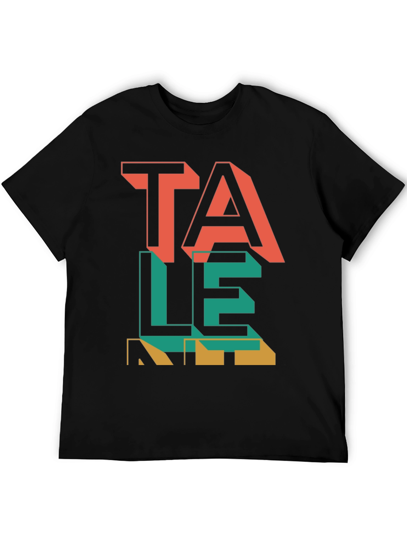 Talent Graphic Tee - Modern Word Art Shirt