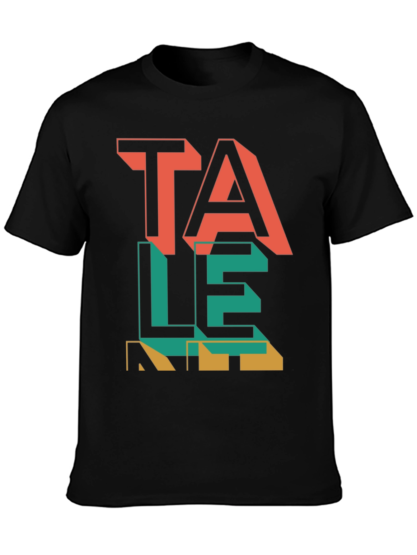 Talent Graphic Tee - Modern Word Art Shirt